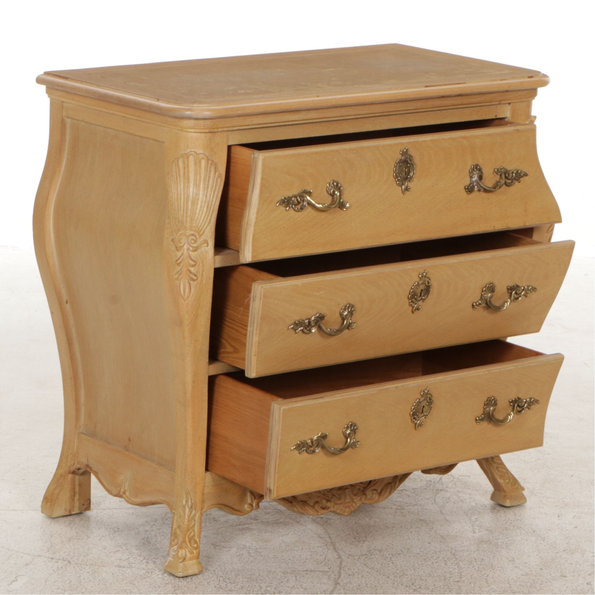 Dutch Baroque Style Bombe Commode, Late 20th Century