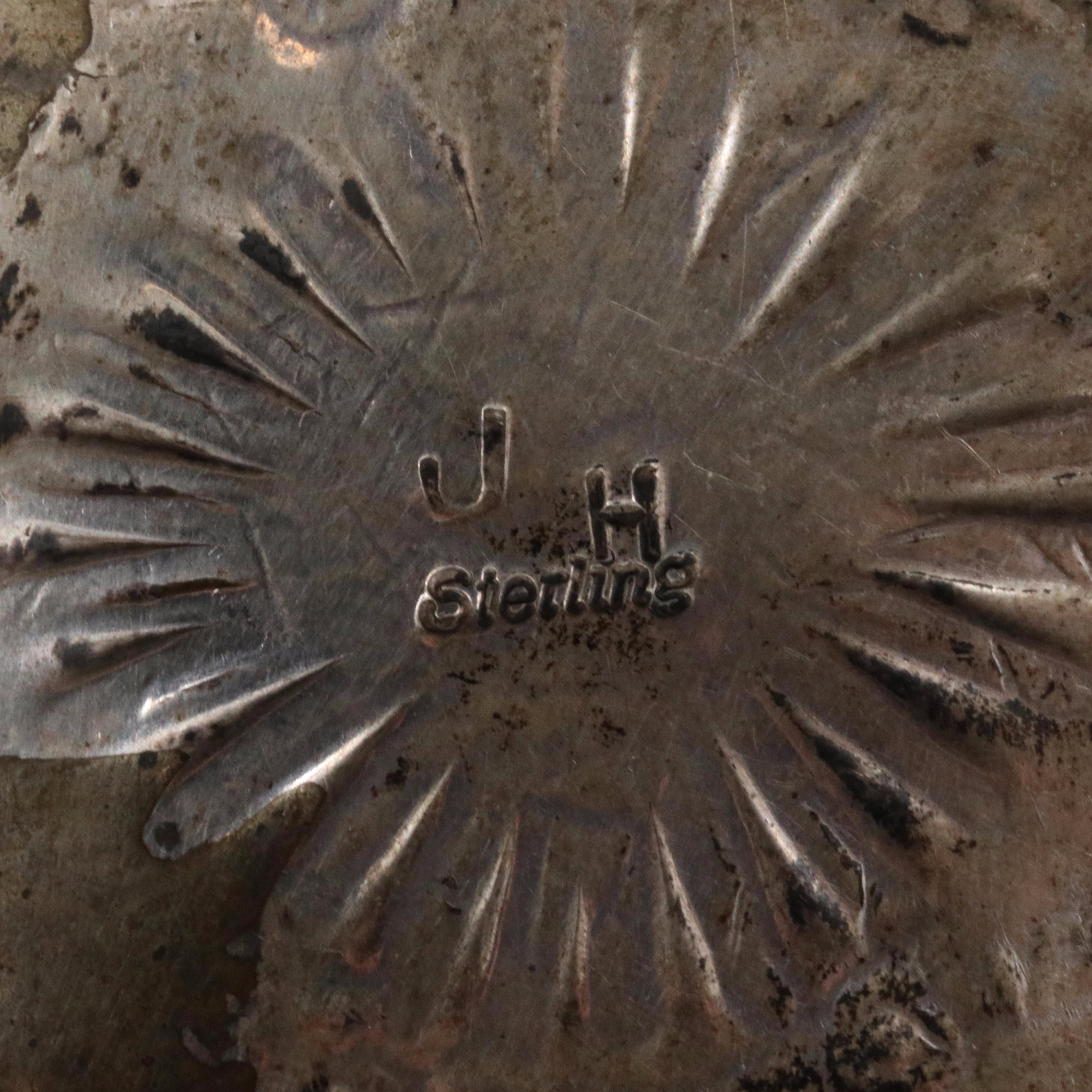 Mexican Bracelet with Southwestern Sterling Turquoise Belt Buckles
