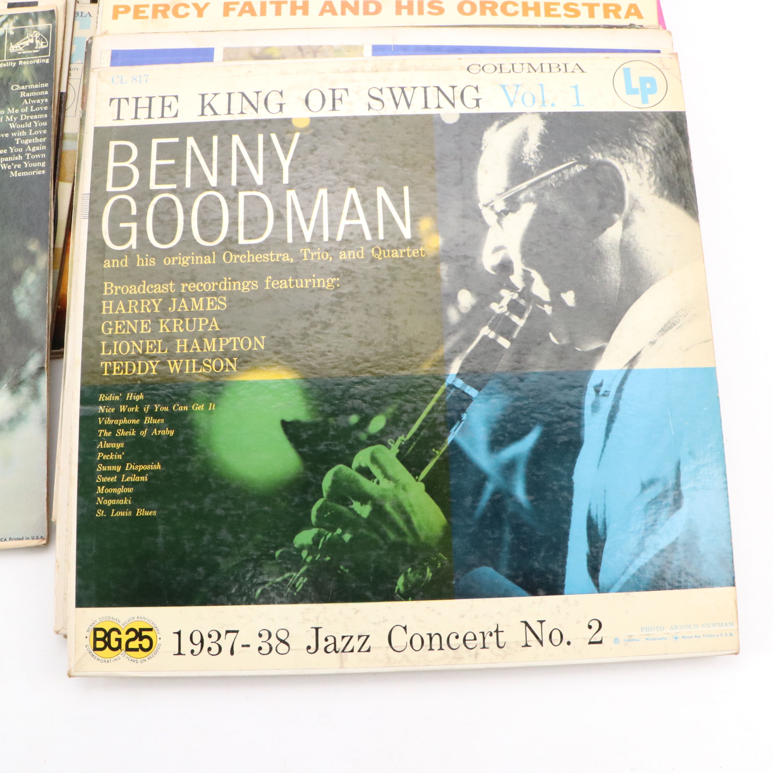 Roger Williams, Benny Goodman, and More Vinyl Record Albums, Late 20th C.