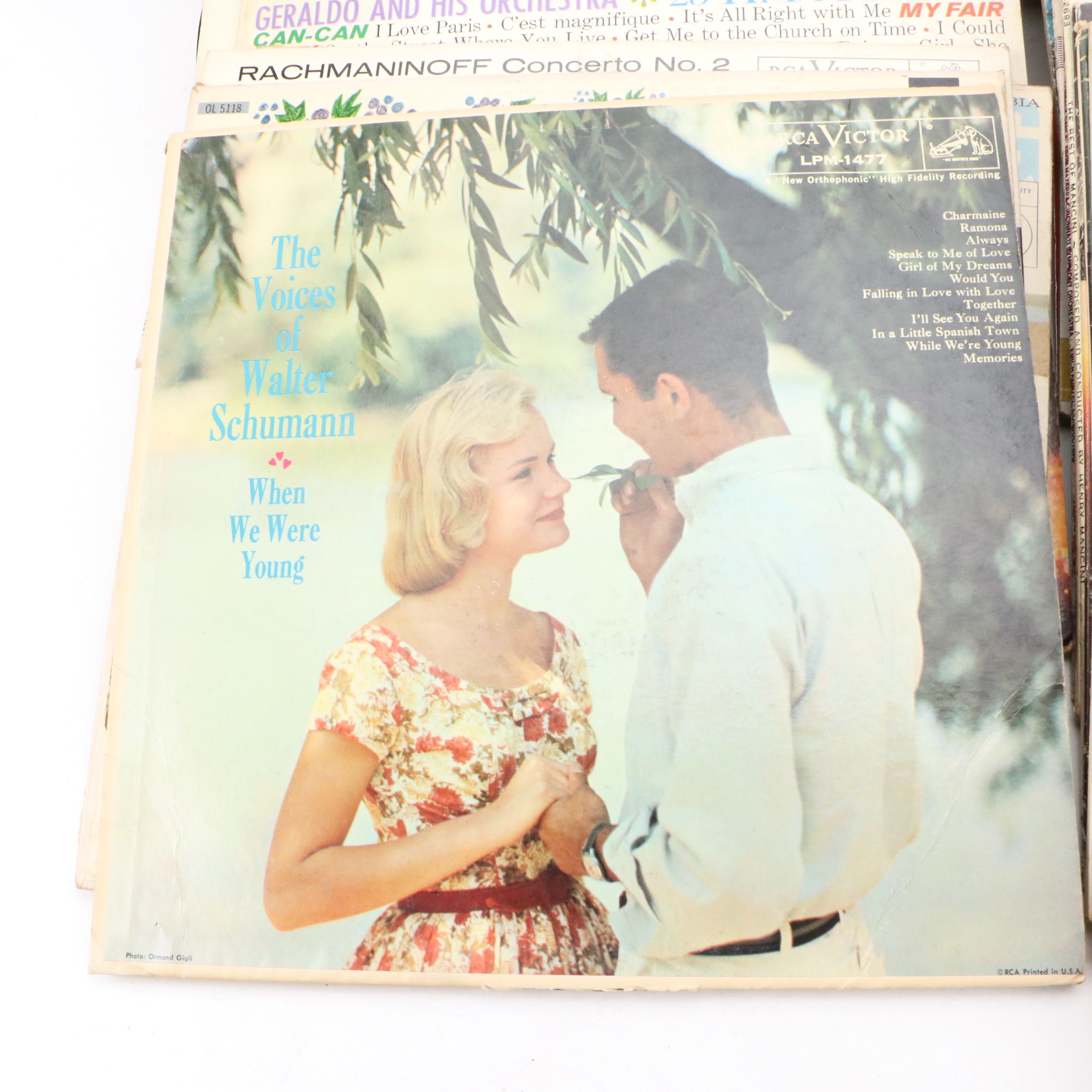 Roger Williams, Benny Goodman, and More Vinyl Record Albums, Late 20th C.