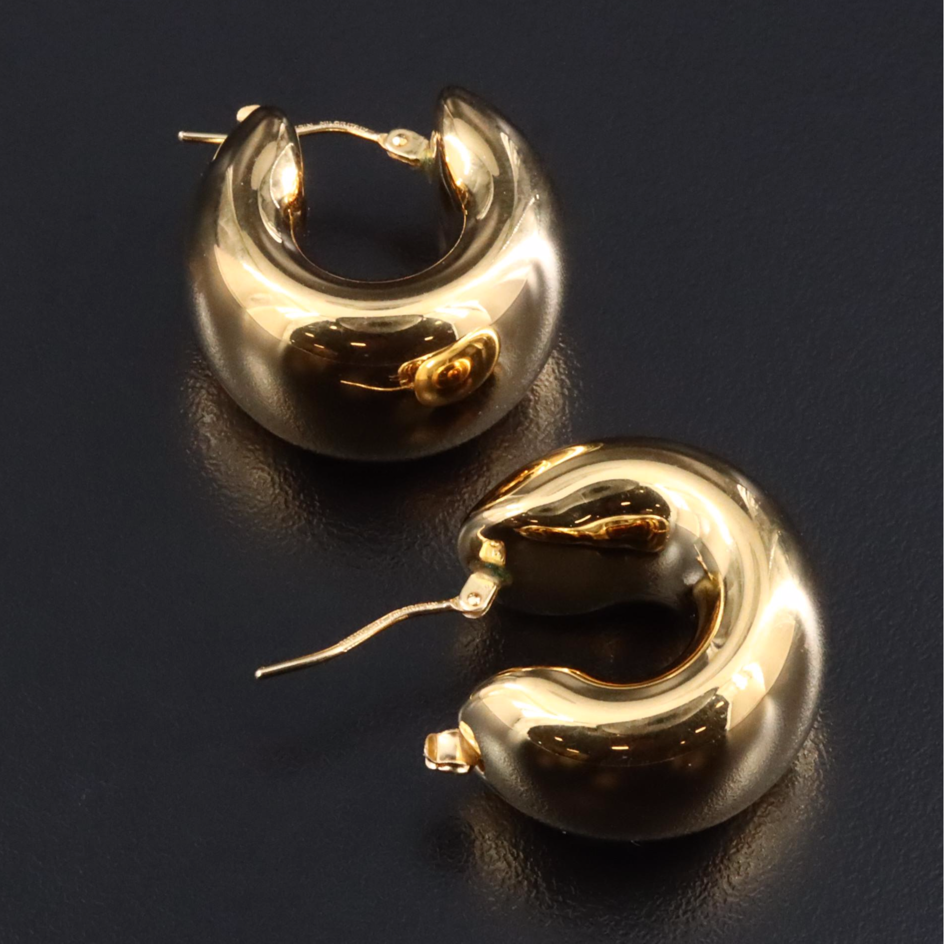 14K Electroformed Hoop Earrings