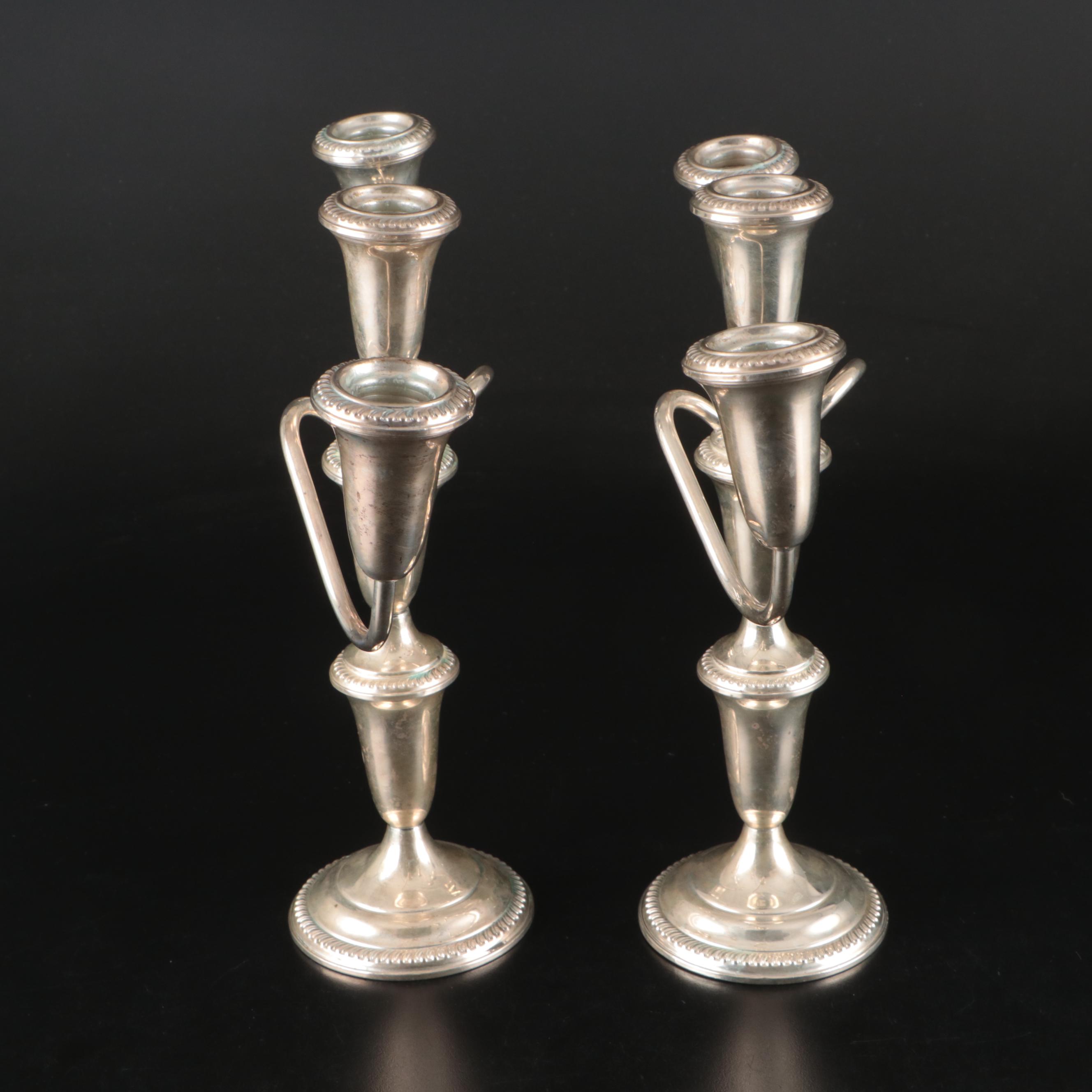 Empire Sterling Silver Candelabra
