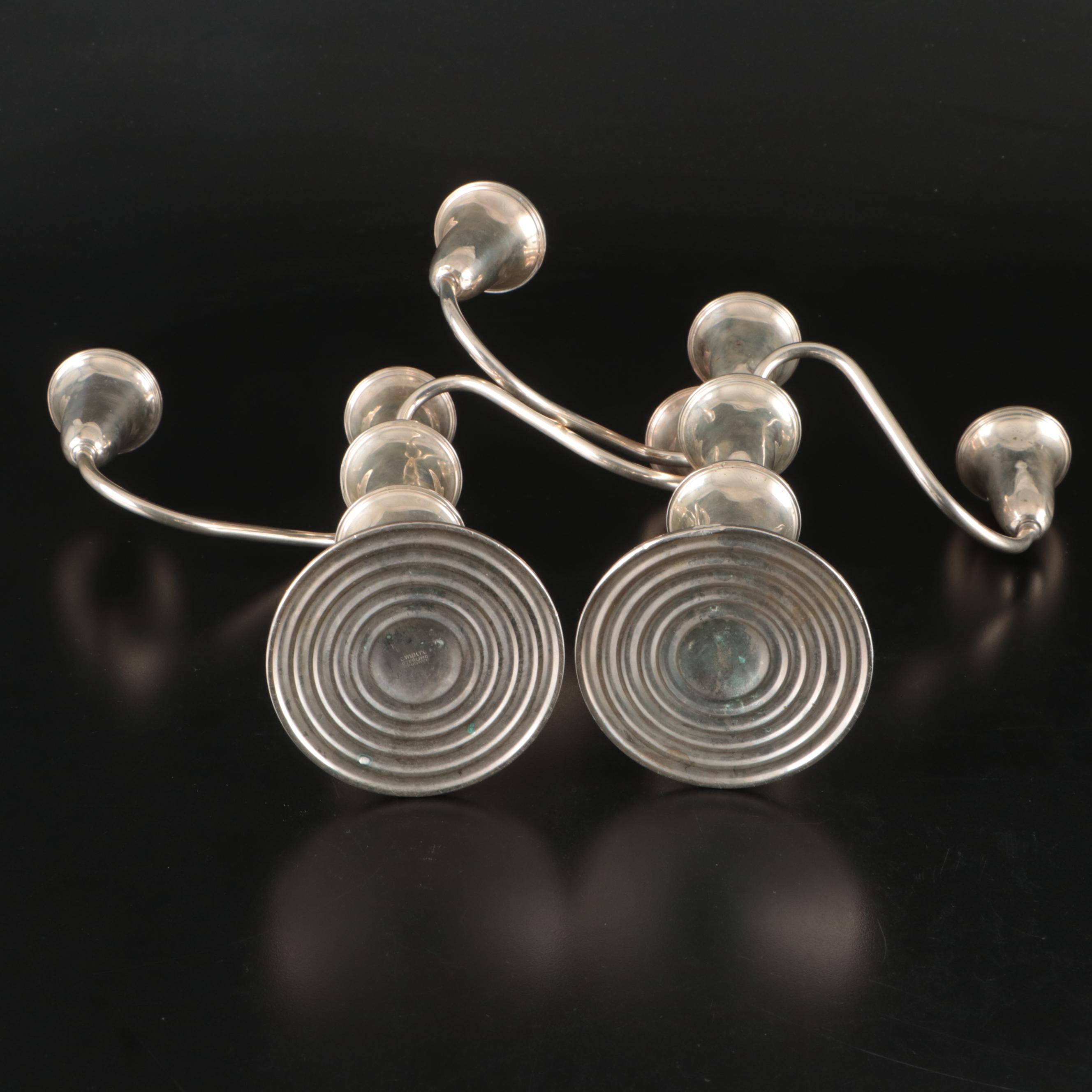 Empire Sterling Silver Candelabra