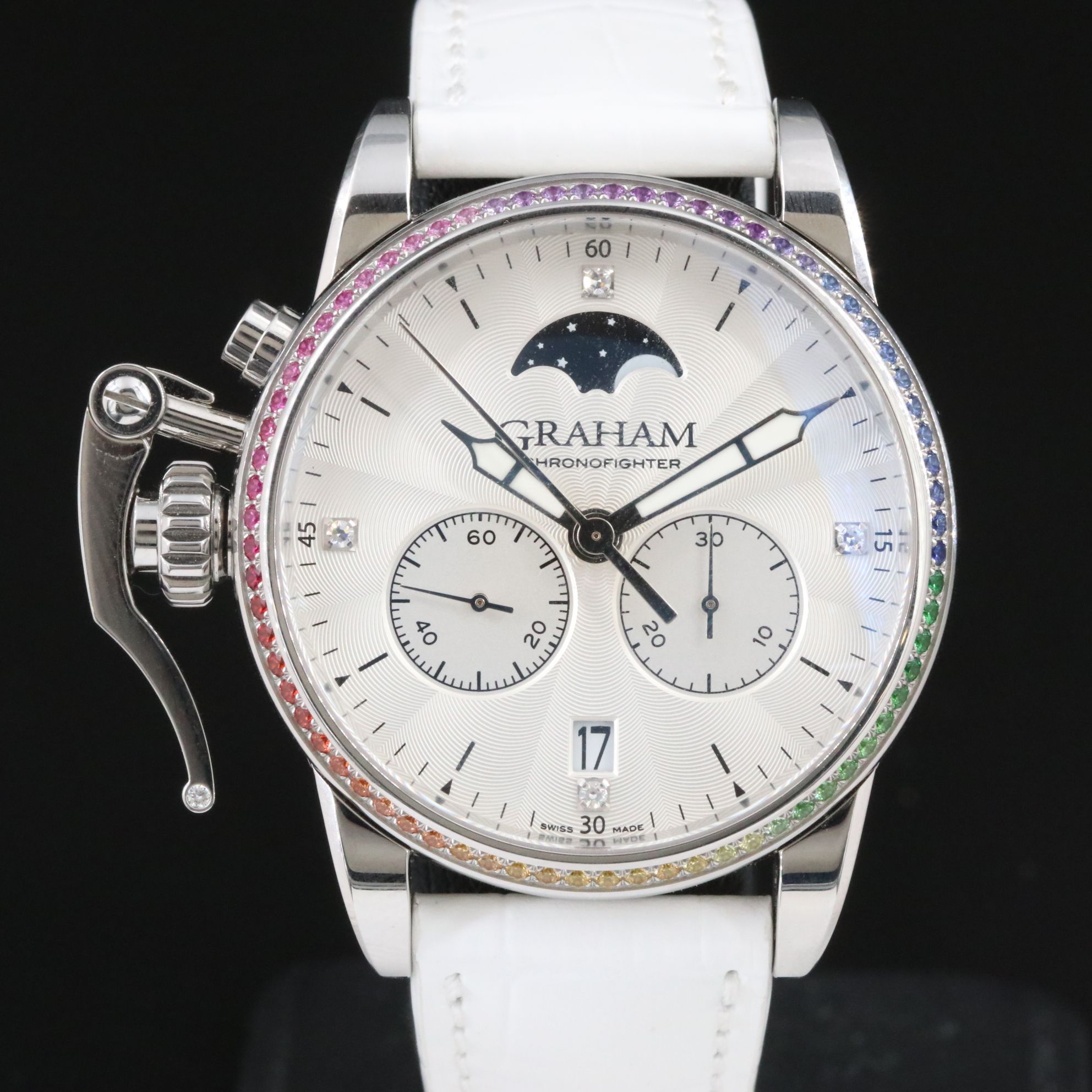 Graham Chronofighter Lady Moon Diamond Watch