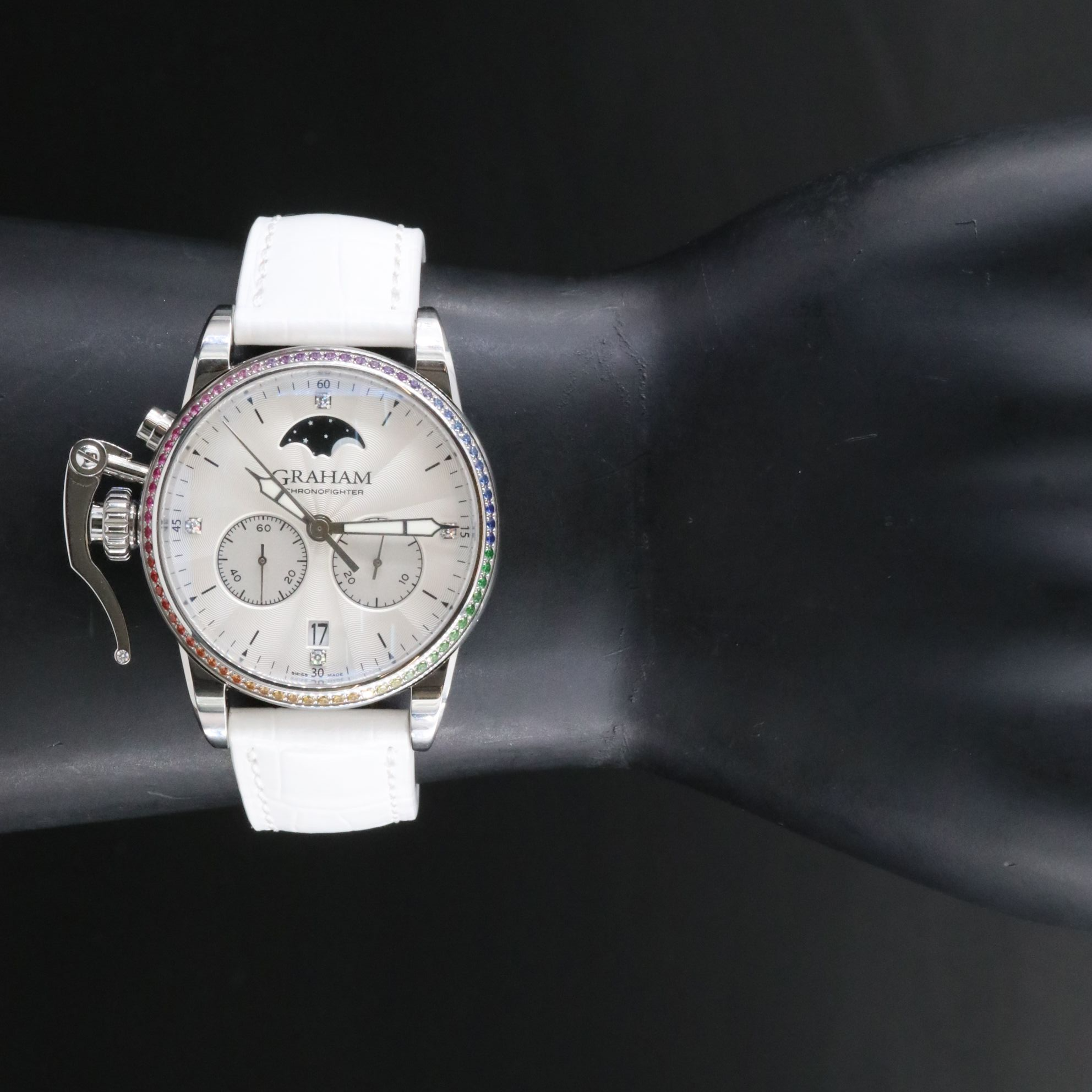 Graham Chronofighter Lady Moon Diamond Watch