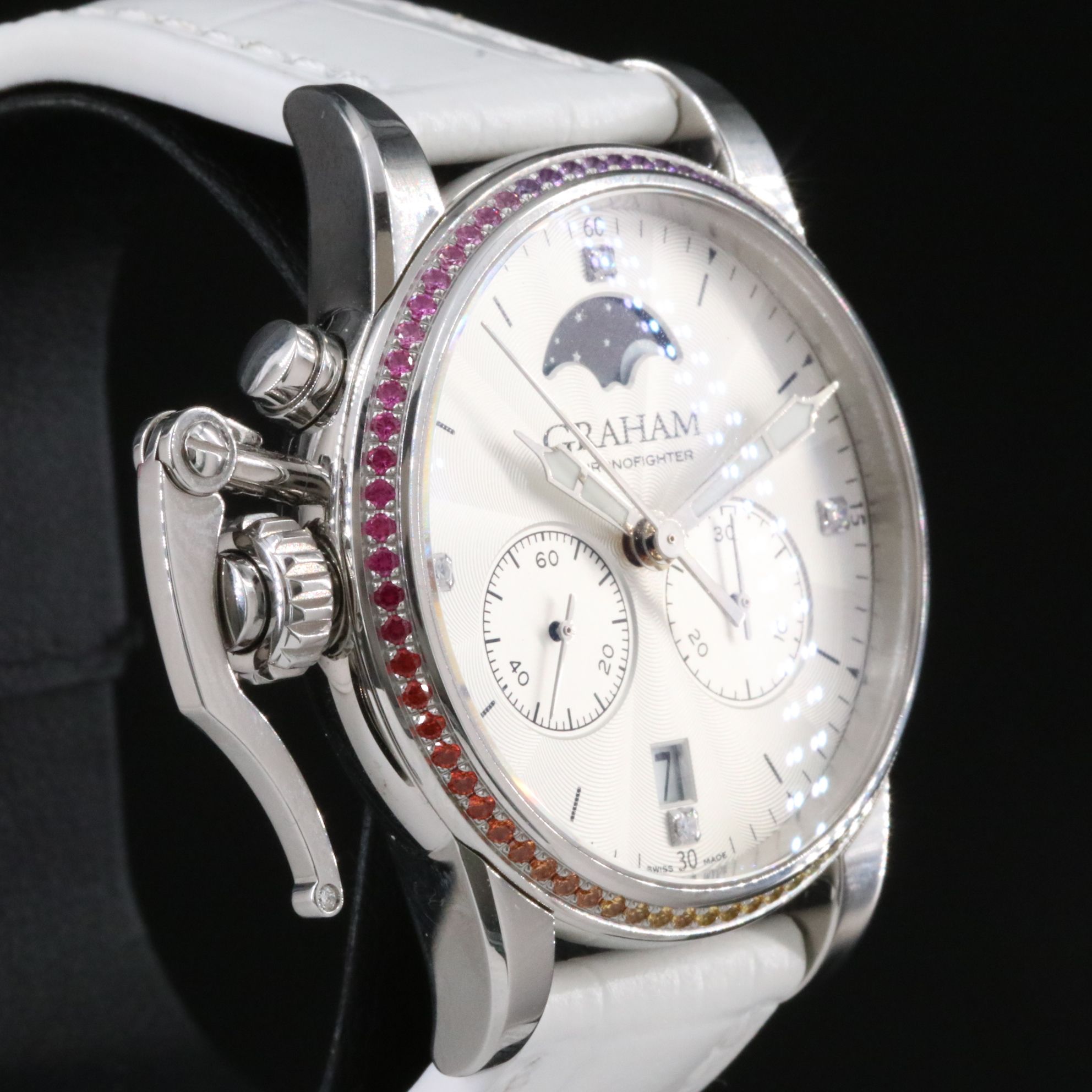 Graham Chronofighter Lady Moon Diamond Watch