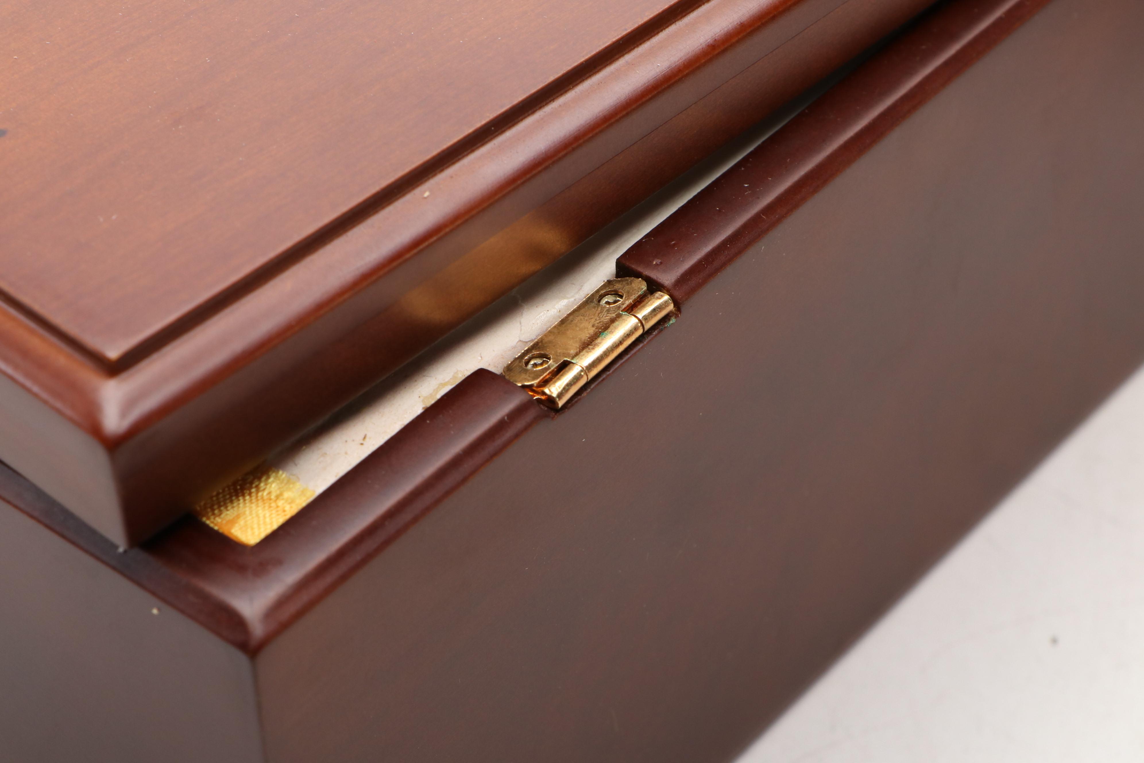 Chinese-Language "Art of War" by Sun Tzu on Wood Tablets in Decorative Wood Box