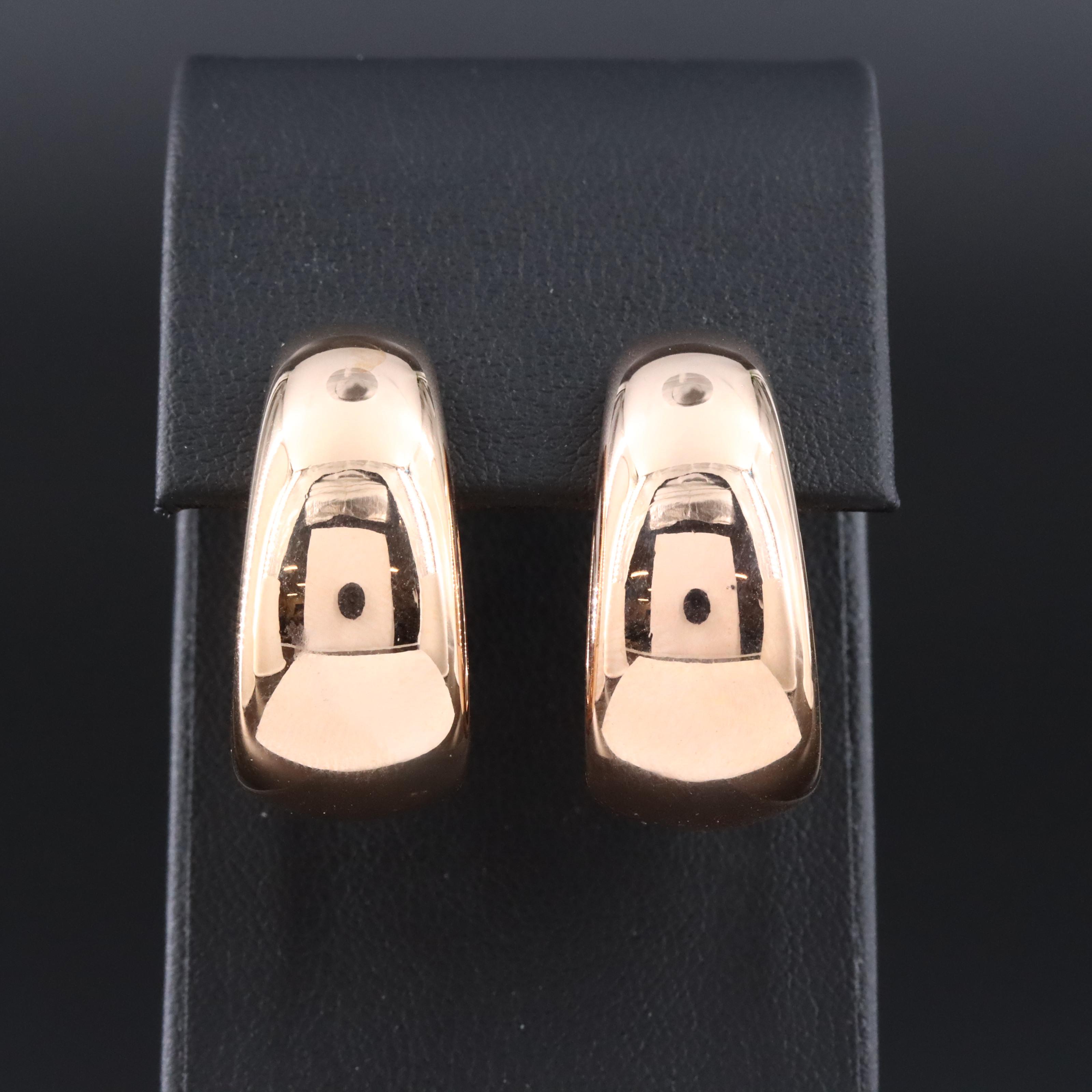 14K Electroformed Hoop Earrings