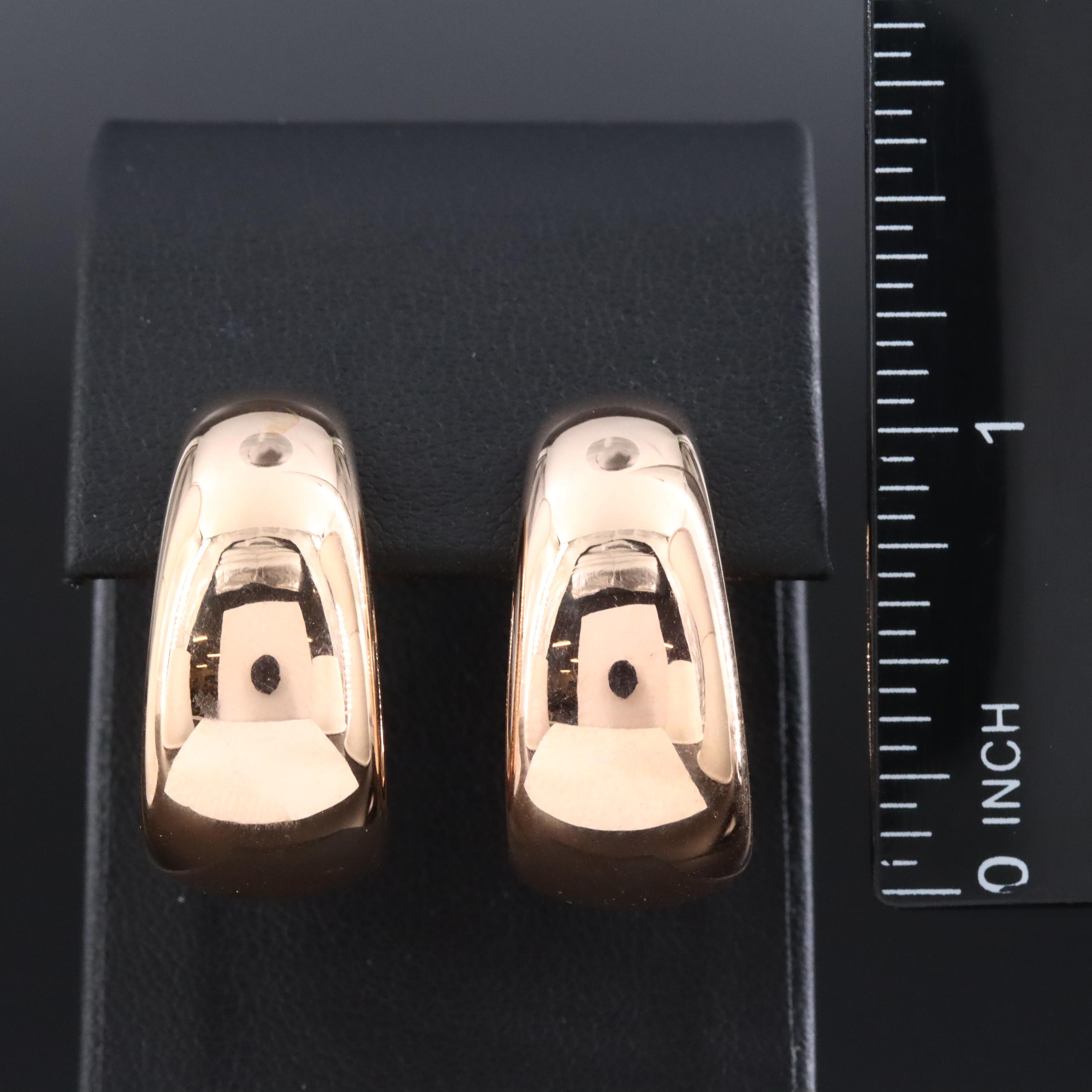 14K Electroformed Hoop Earrings