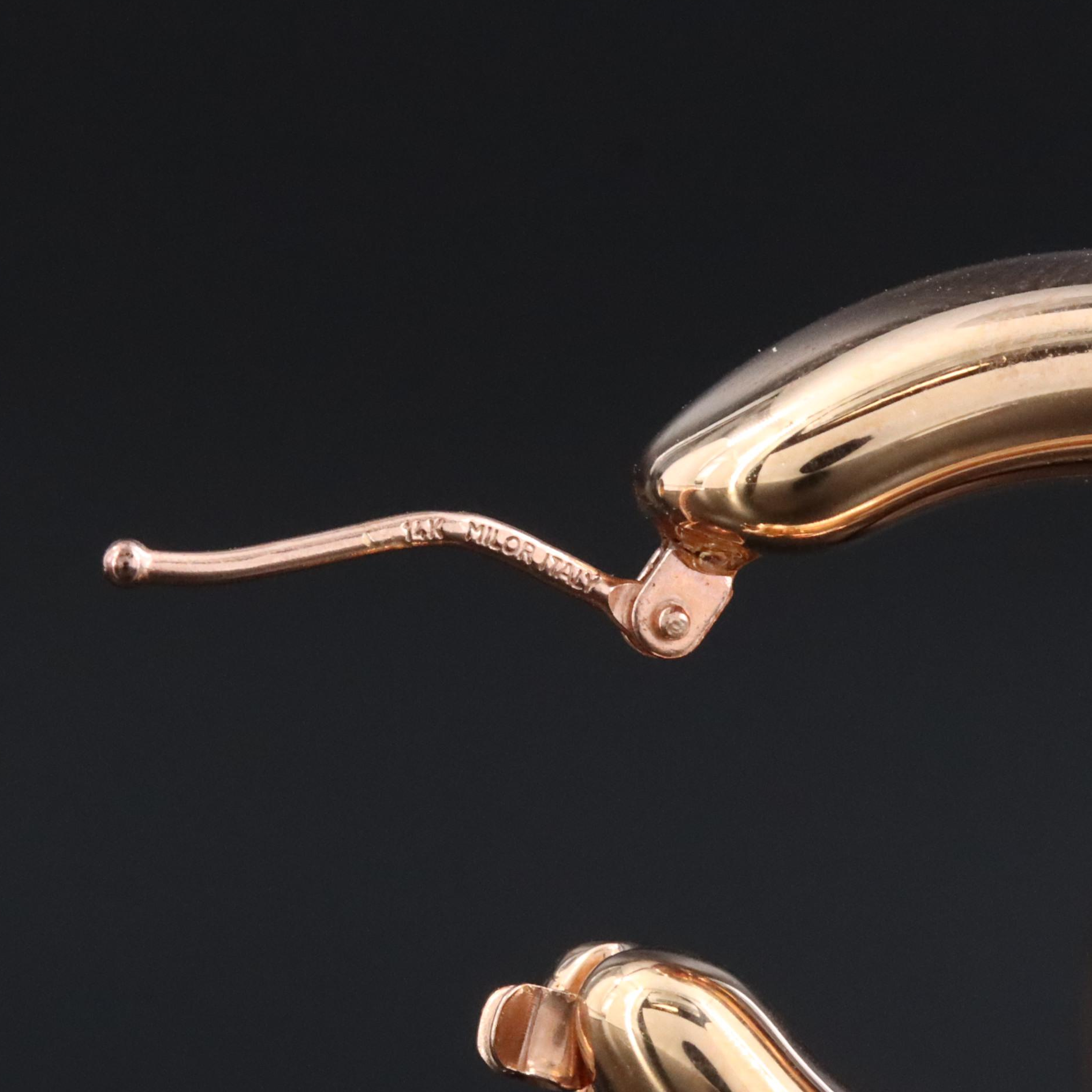 14K Electroformed Hoop Earrings