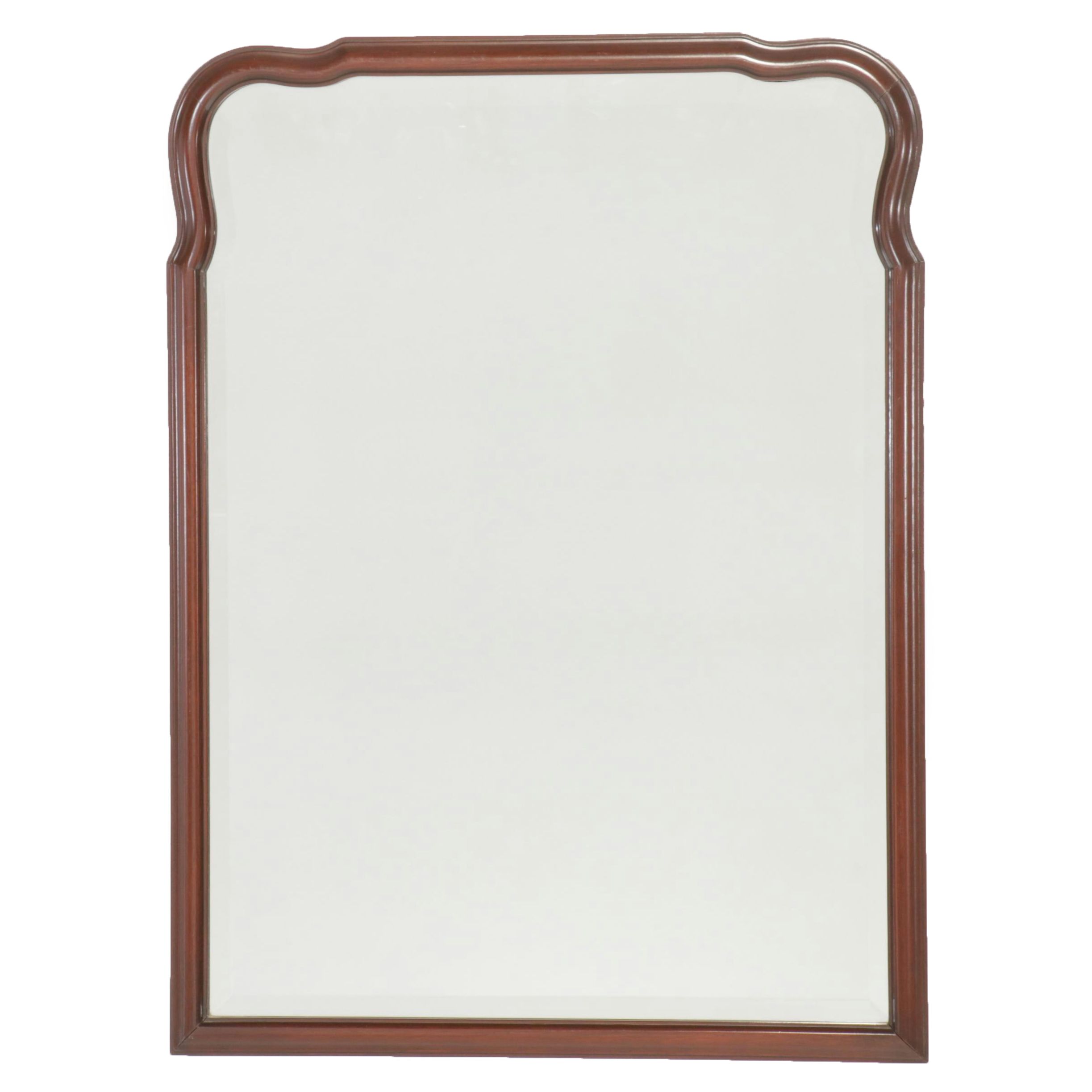 Friedman Bros. Queen Anne Style Mahogany Finish Wall Mirror