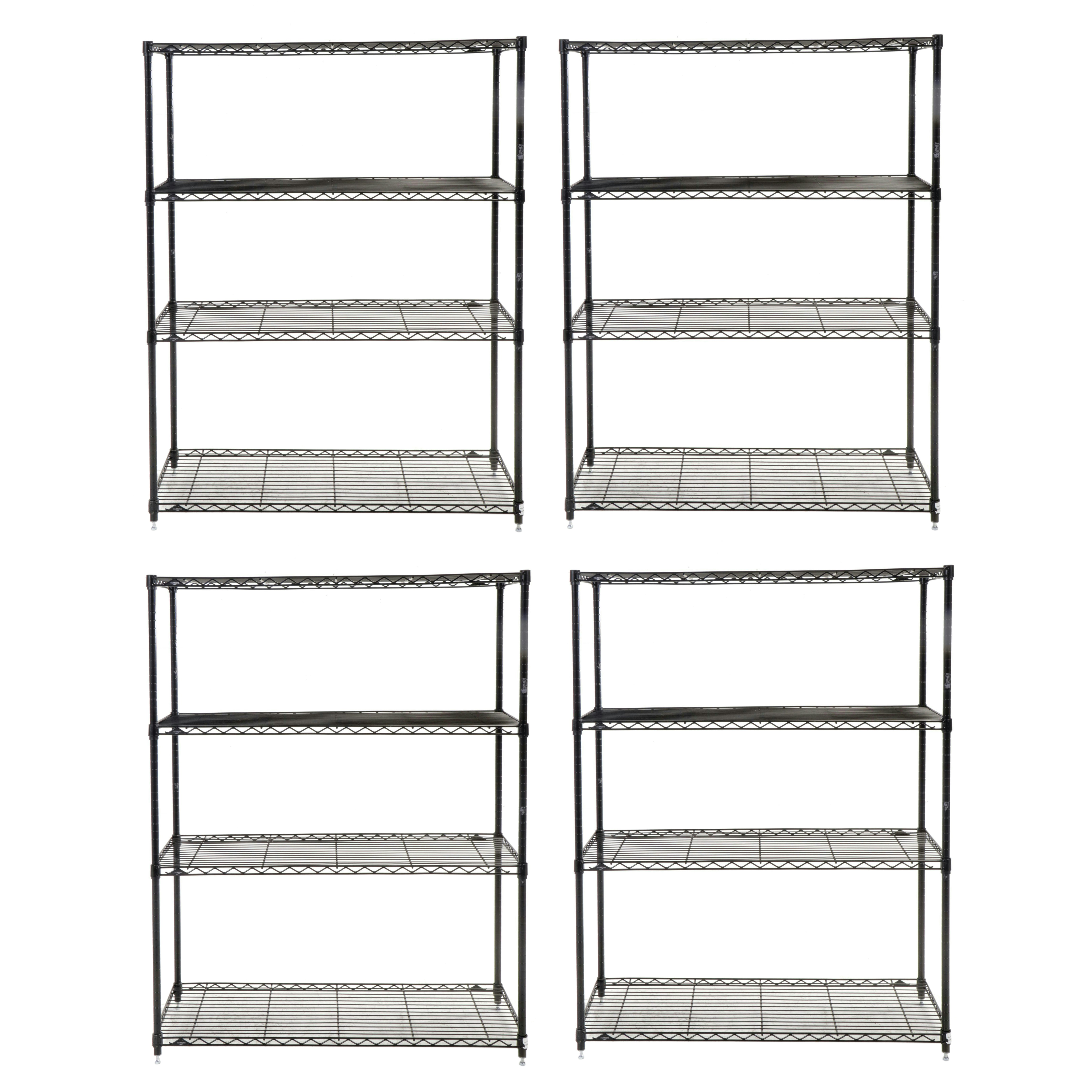 Set of Four InterMetro Metal Storage Shelves