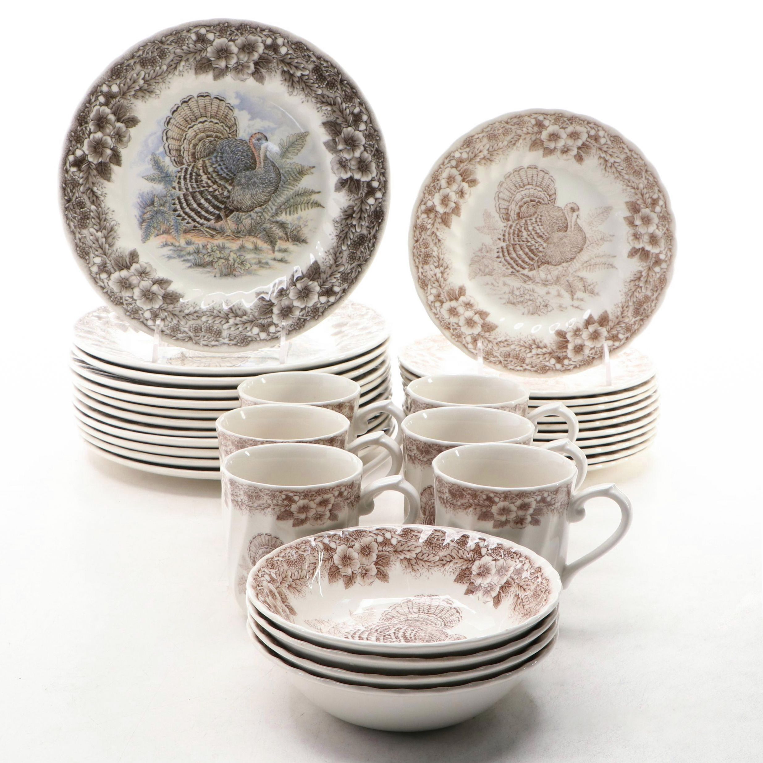 Churchill "Thanksgiving" and "Wildlife" Ceramic Transferware