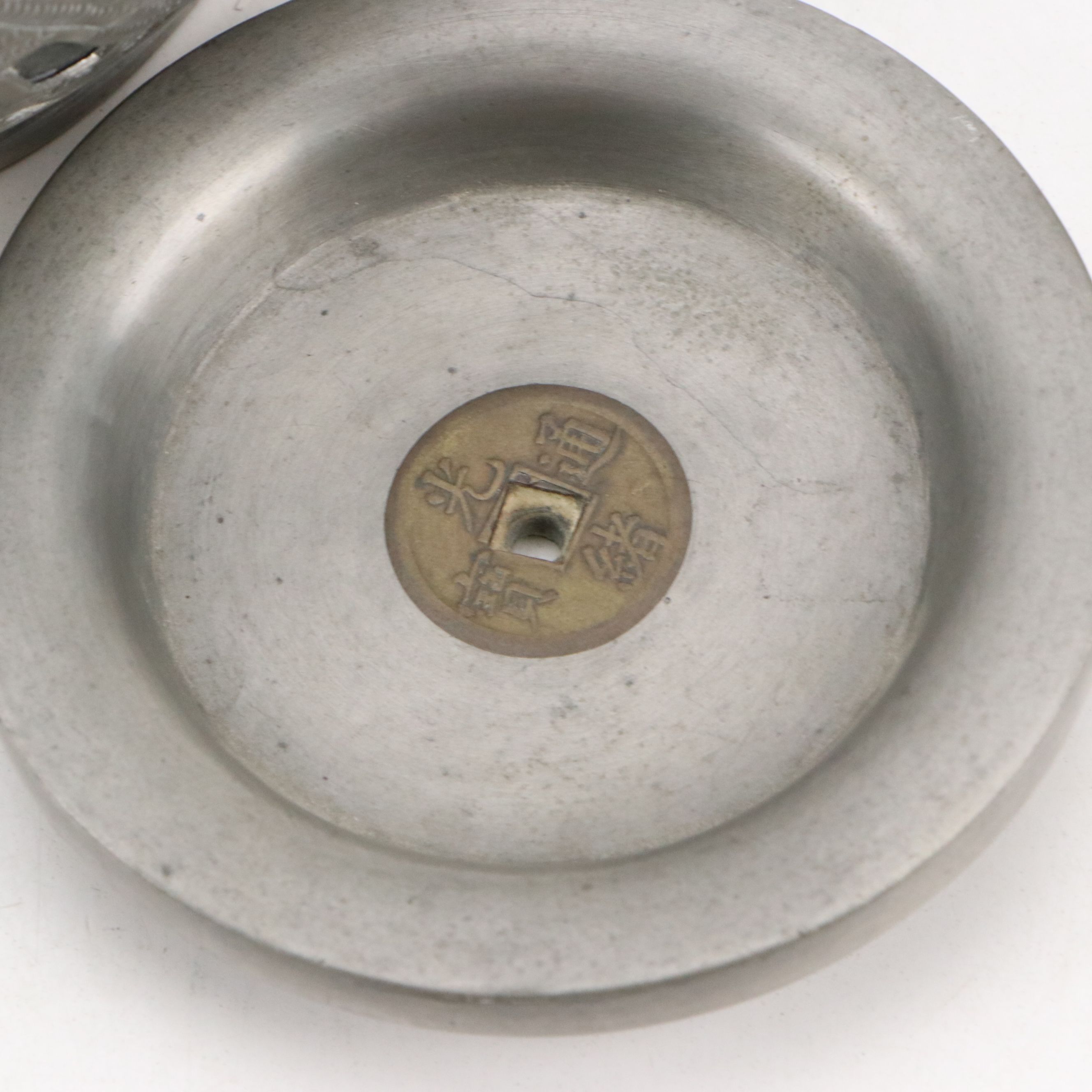 Chinese Dragon Metal Wrapped Ceramic Teapots with Creamers and Sugar