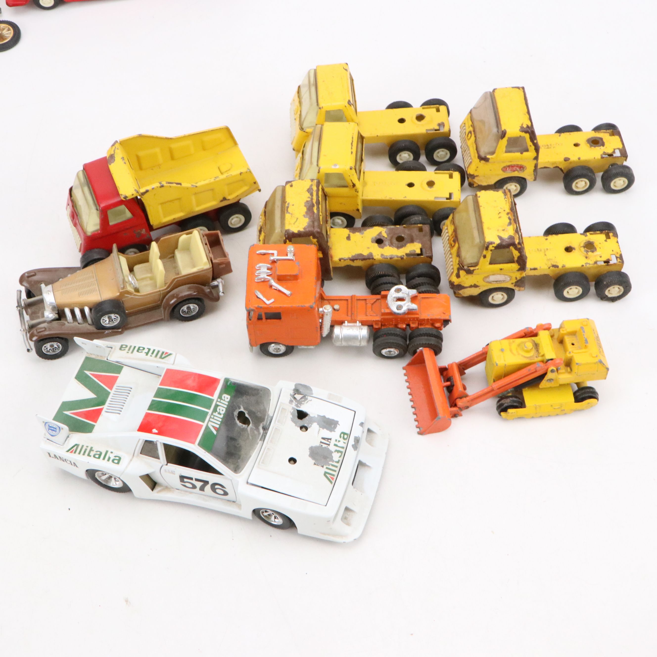 Tonka and More Metal and Plastic Cars, Tractors, and Other Vehicles