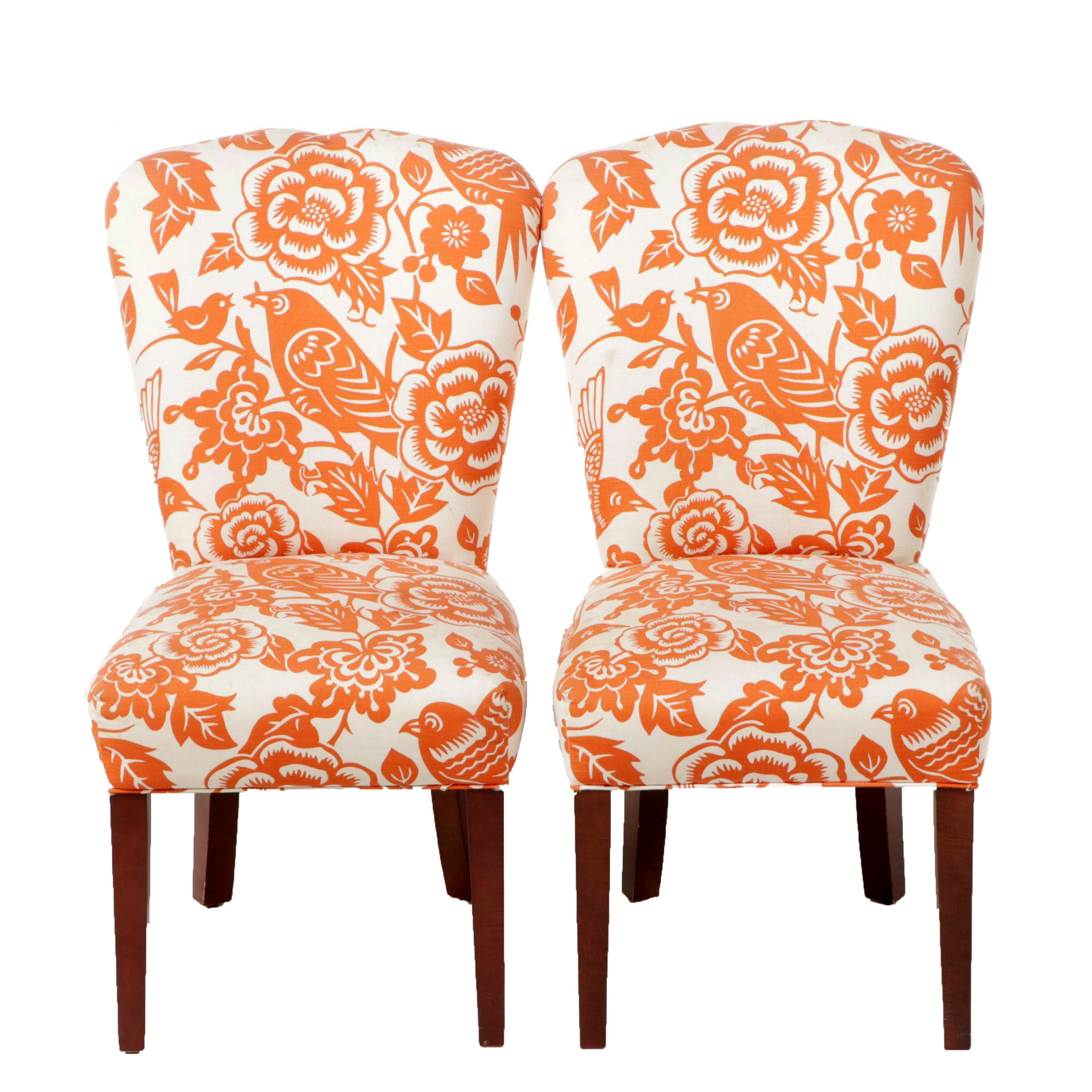 Pair of Contemporary Upholstered Side Chairs