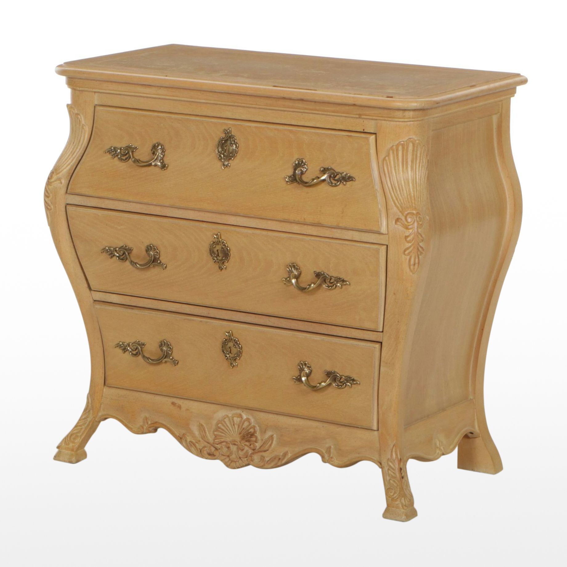 Dutch Baroque Style Bombe Commode, Late 20th Century