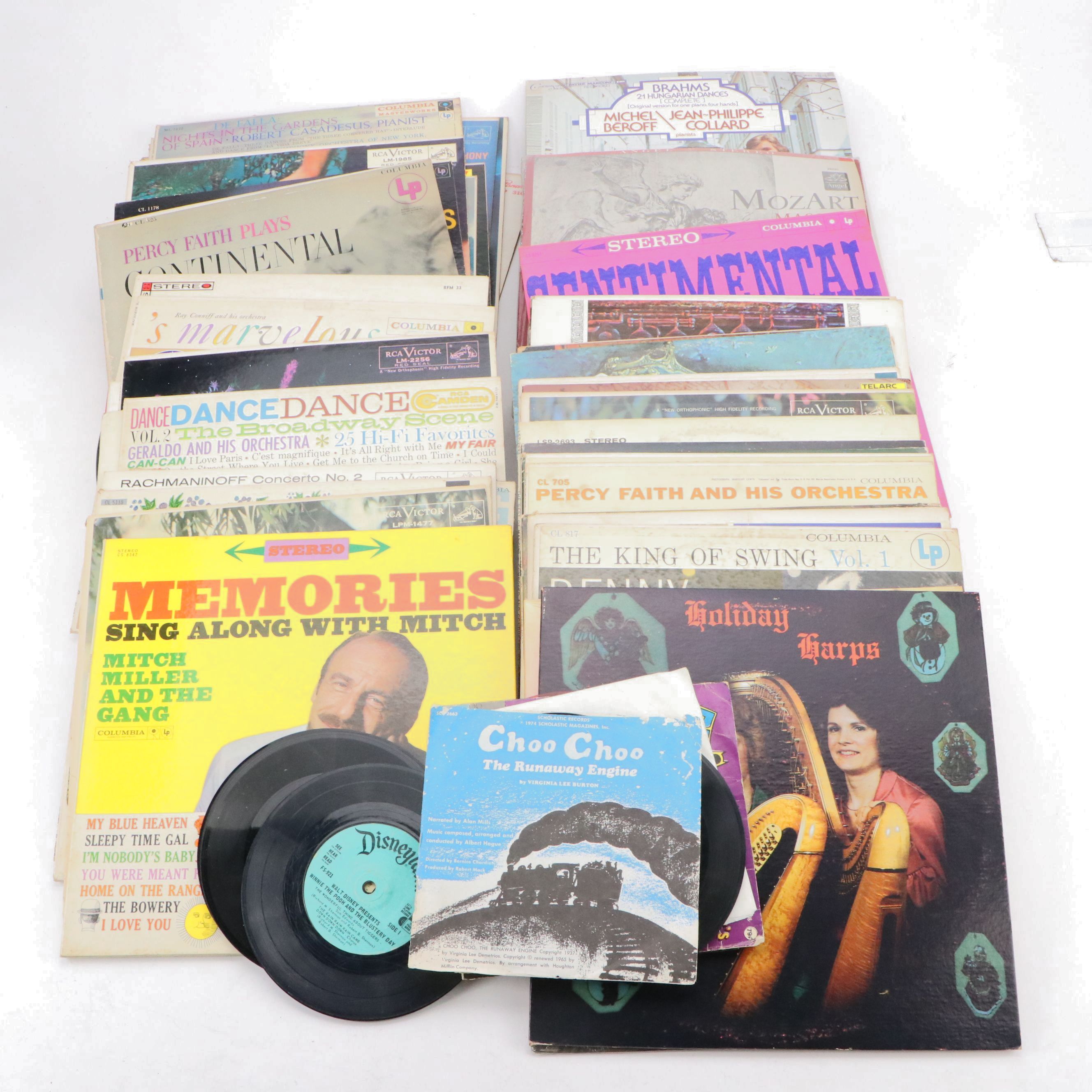 Roger Williams, Benny Goodman, and More Vinyl Record Albums, Late 20th C.