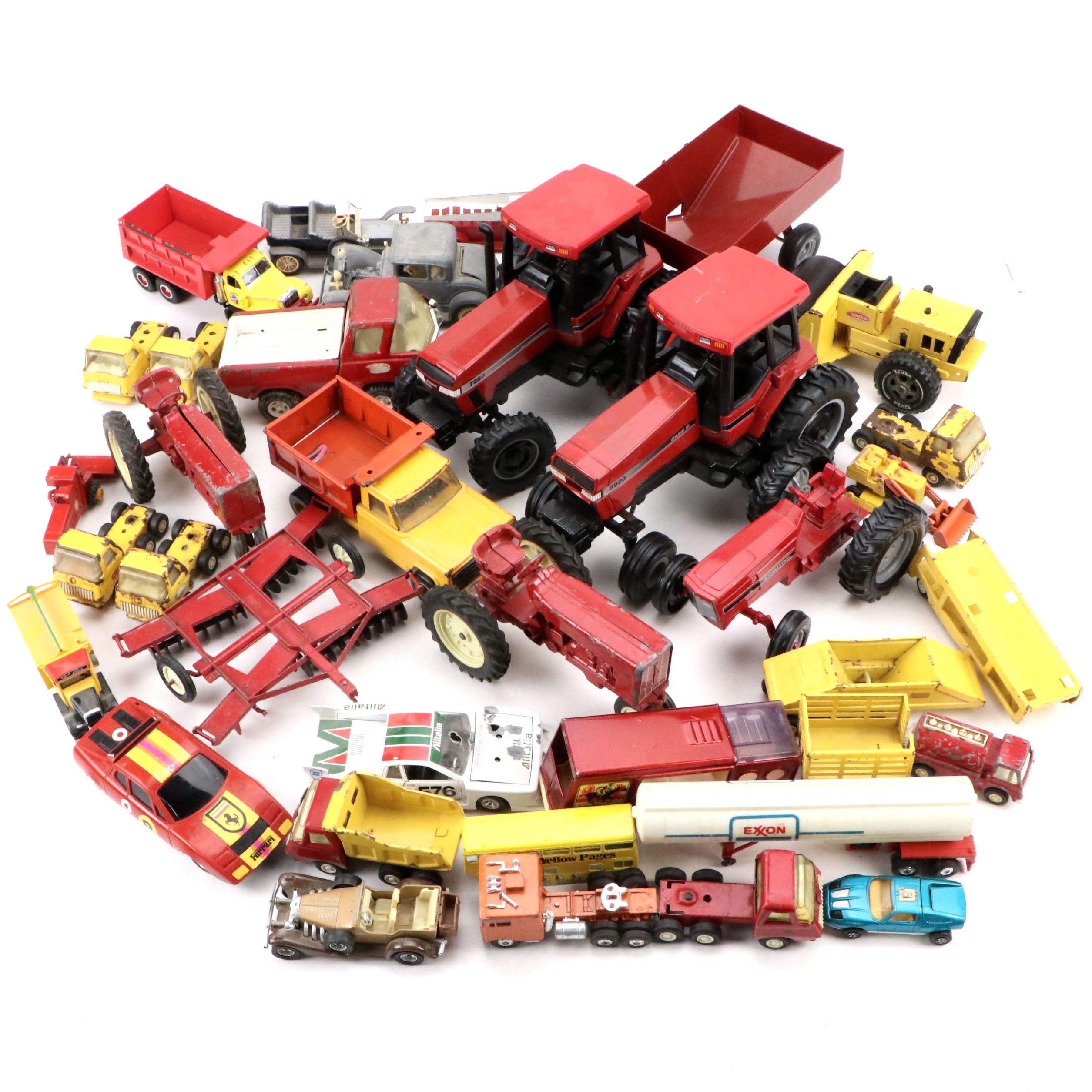 Tonka and More Metal and Plastic Cars, Tractors, and Other Vehicles