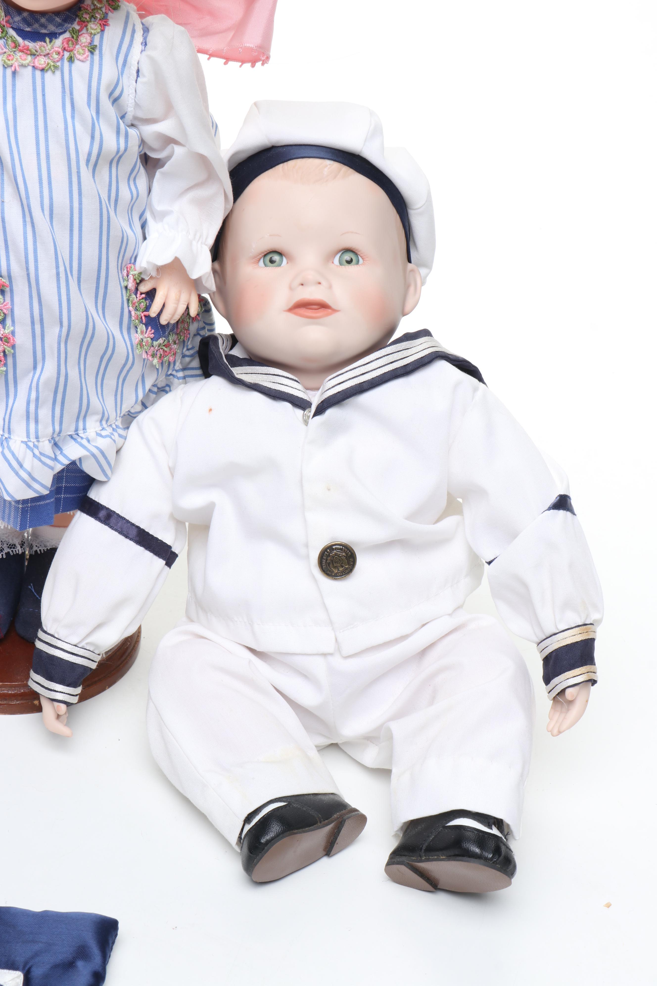 Yolanda Bello, Madame Alexander with Other Porcelain Dolls and Accessories