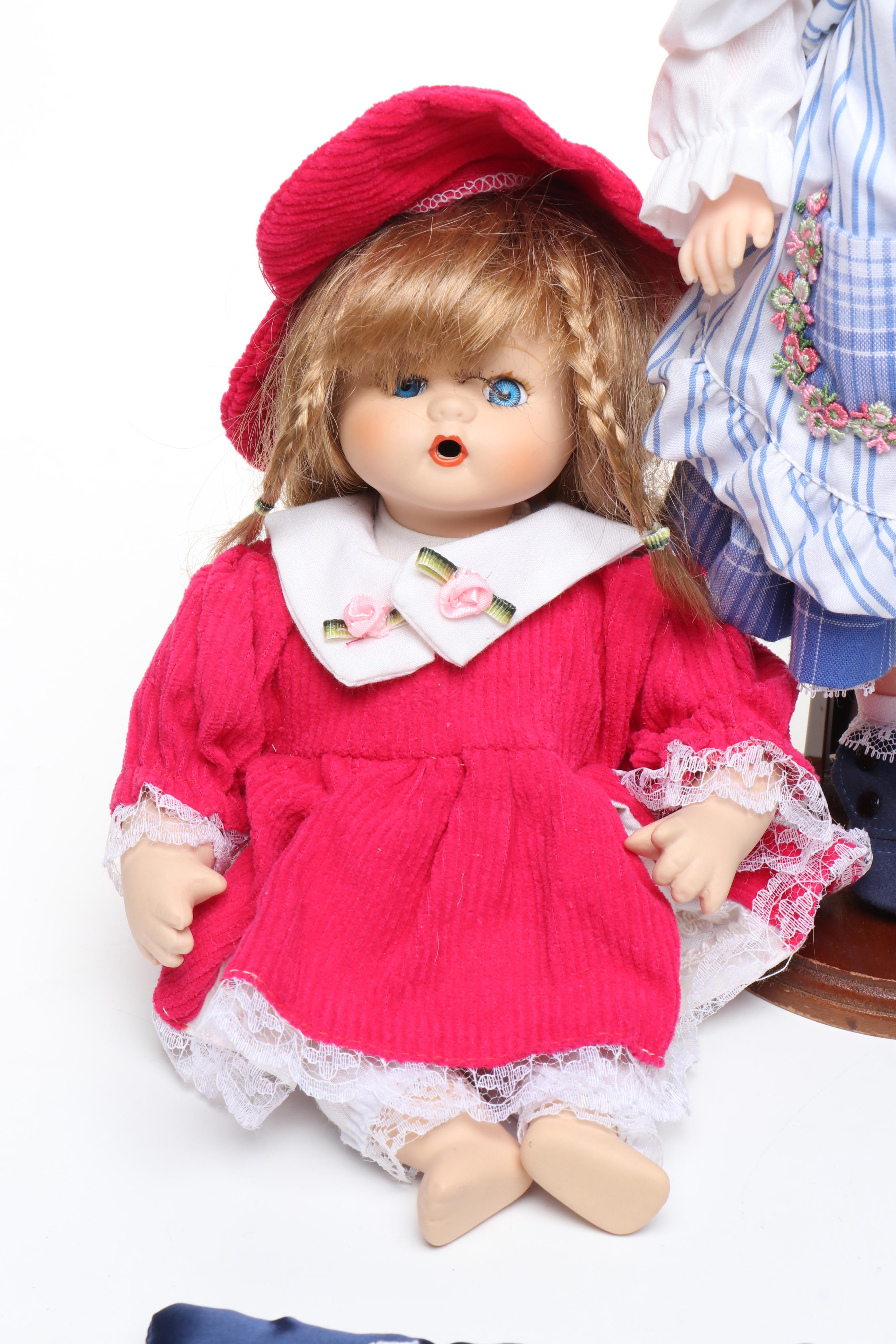 Yolanda Bello, Madame Alexander with Other Porcelain Dolls and Accessories