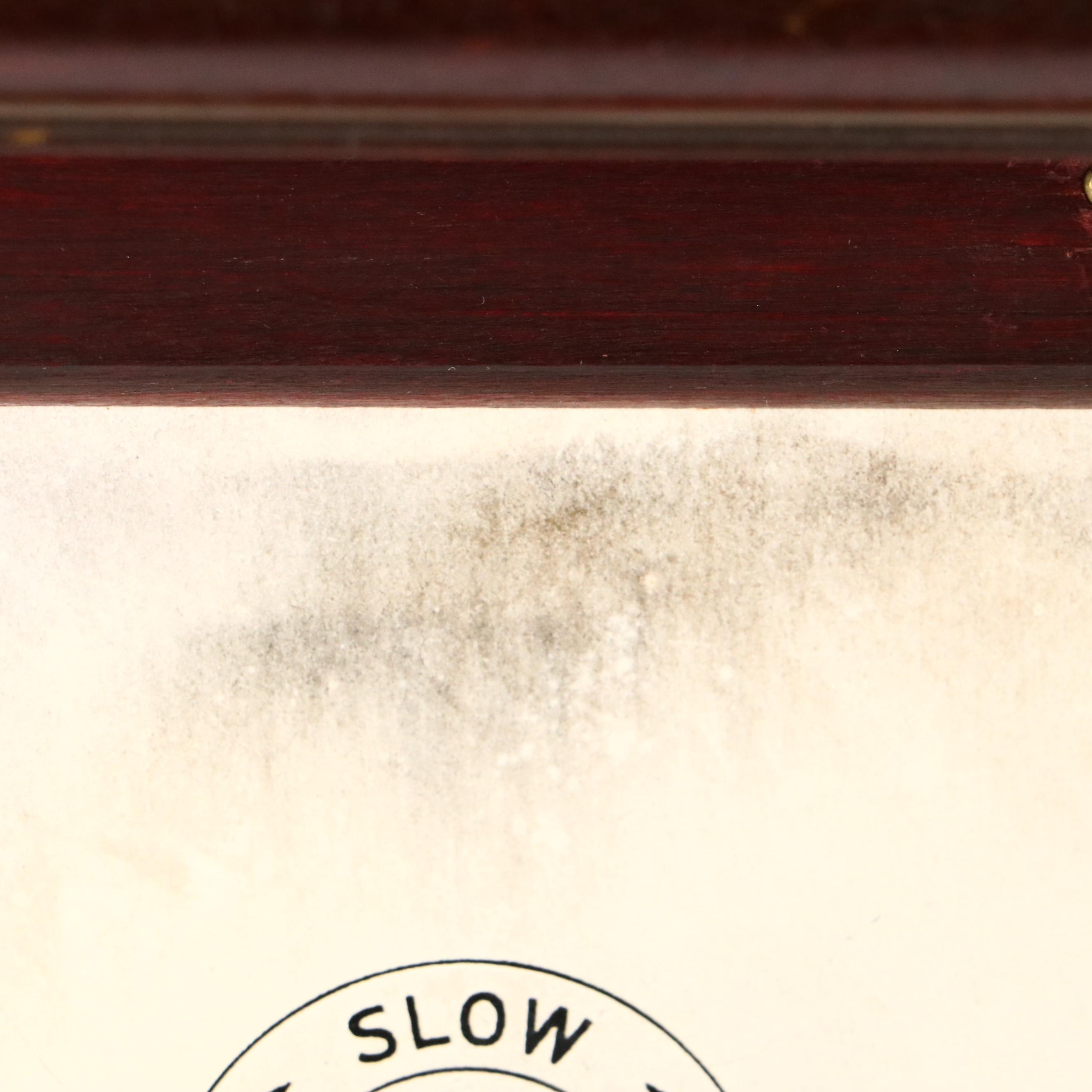 German Wooden Mantel Clock