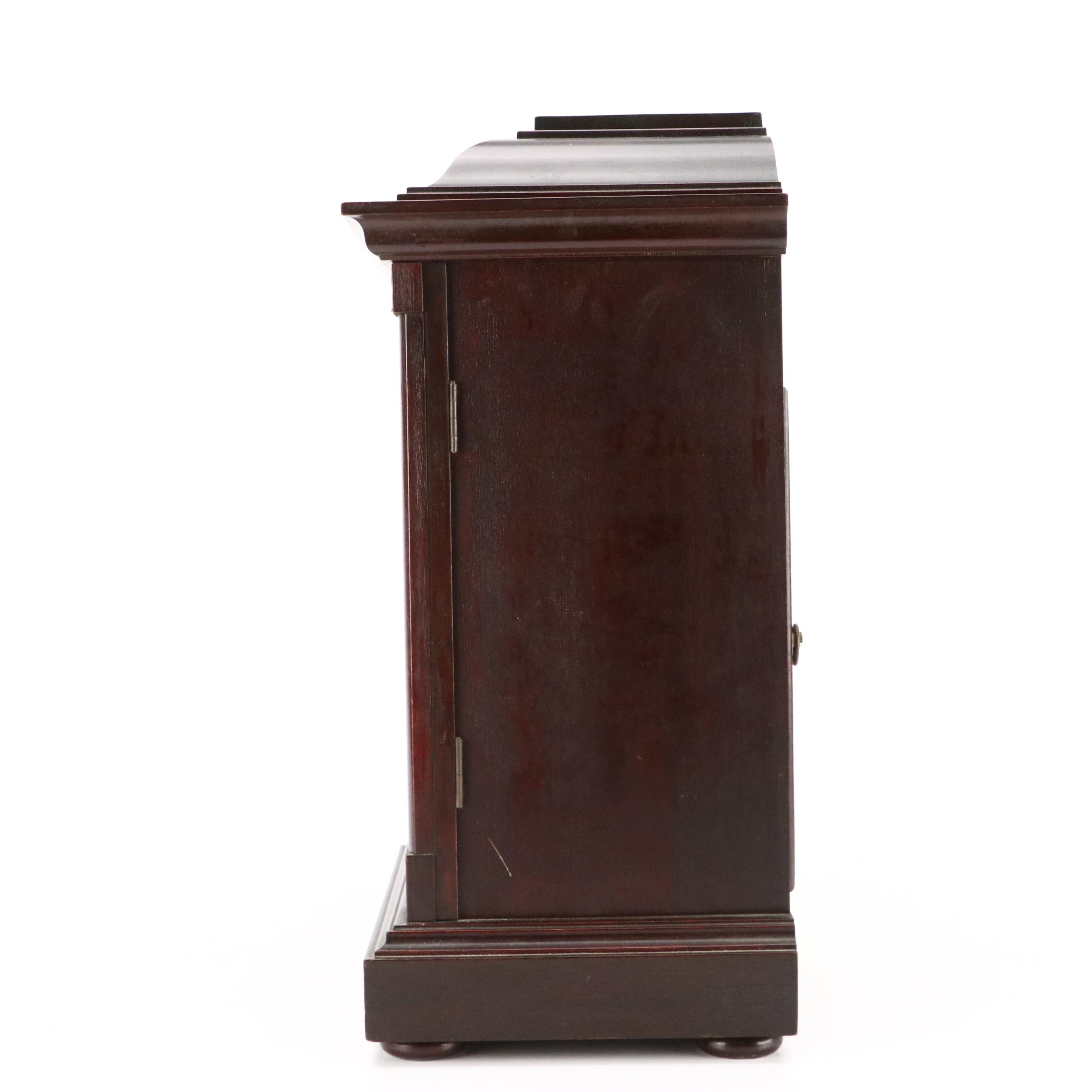 German Wooden Mantel Clock