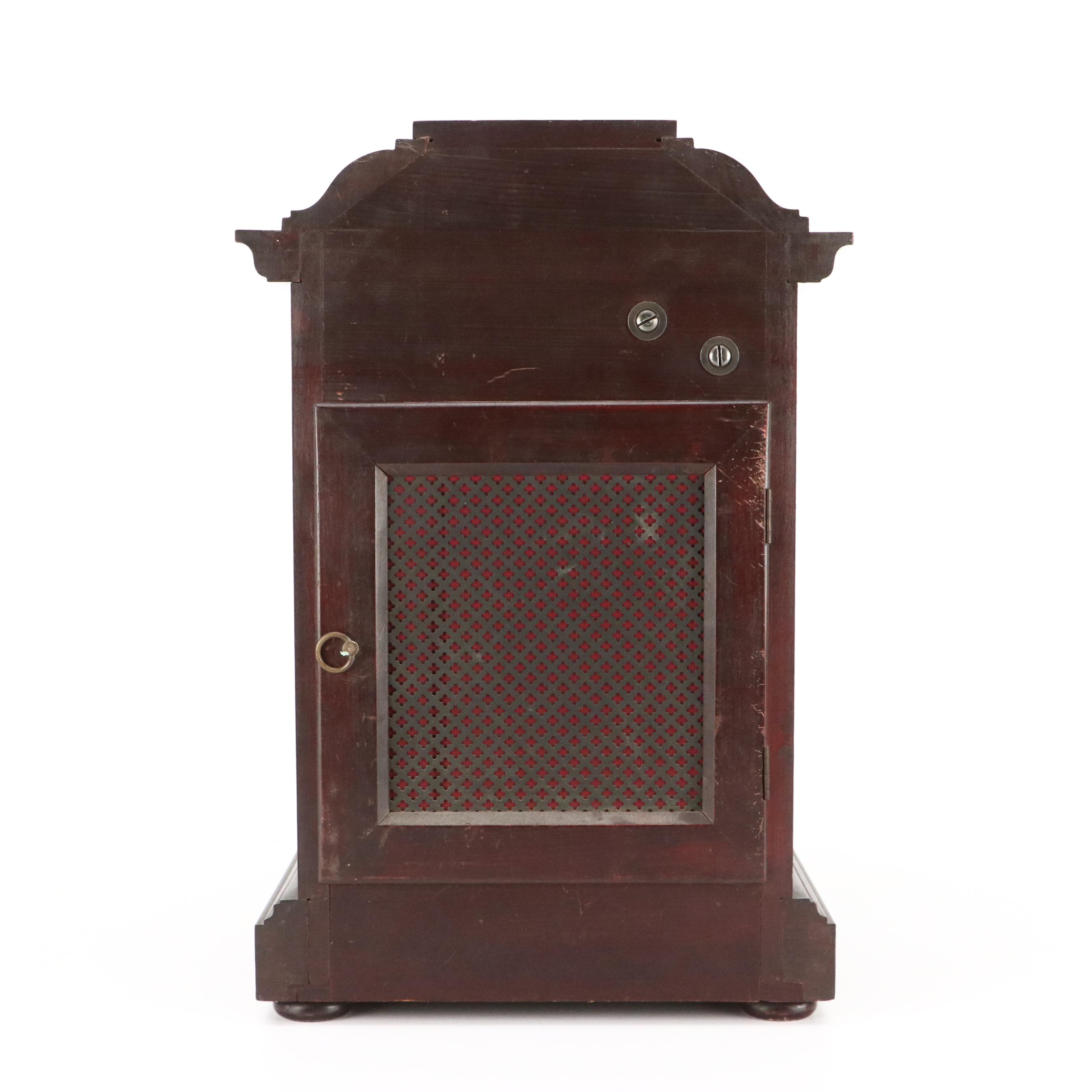 German Wooden Mantel Clock