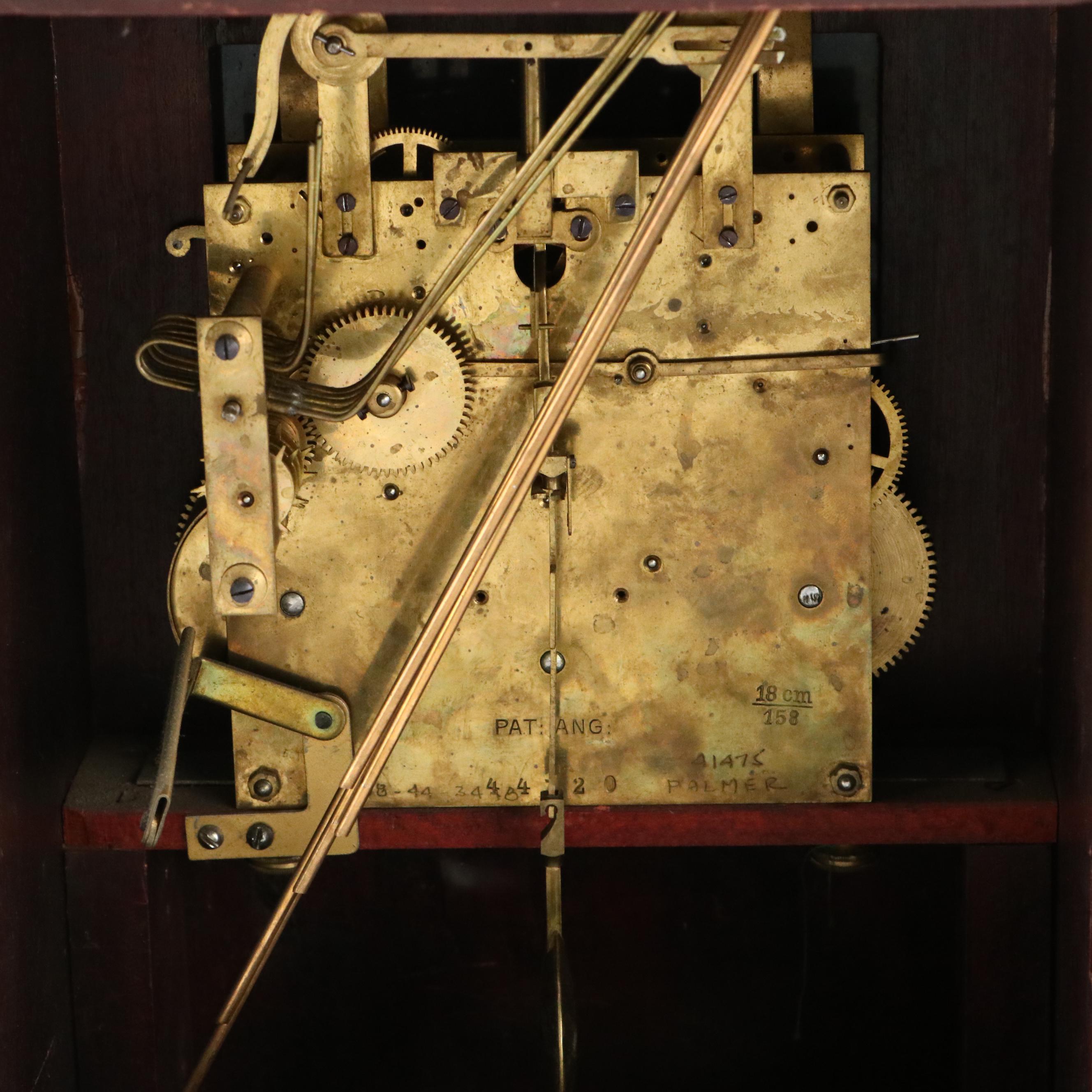 German Wooden Mantel Clock