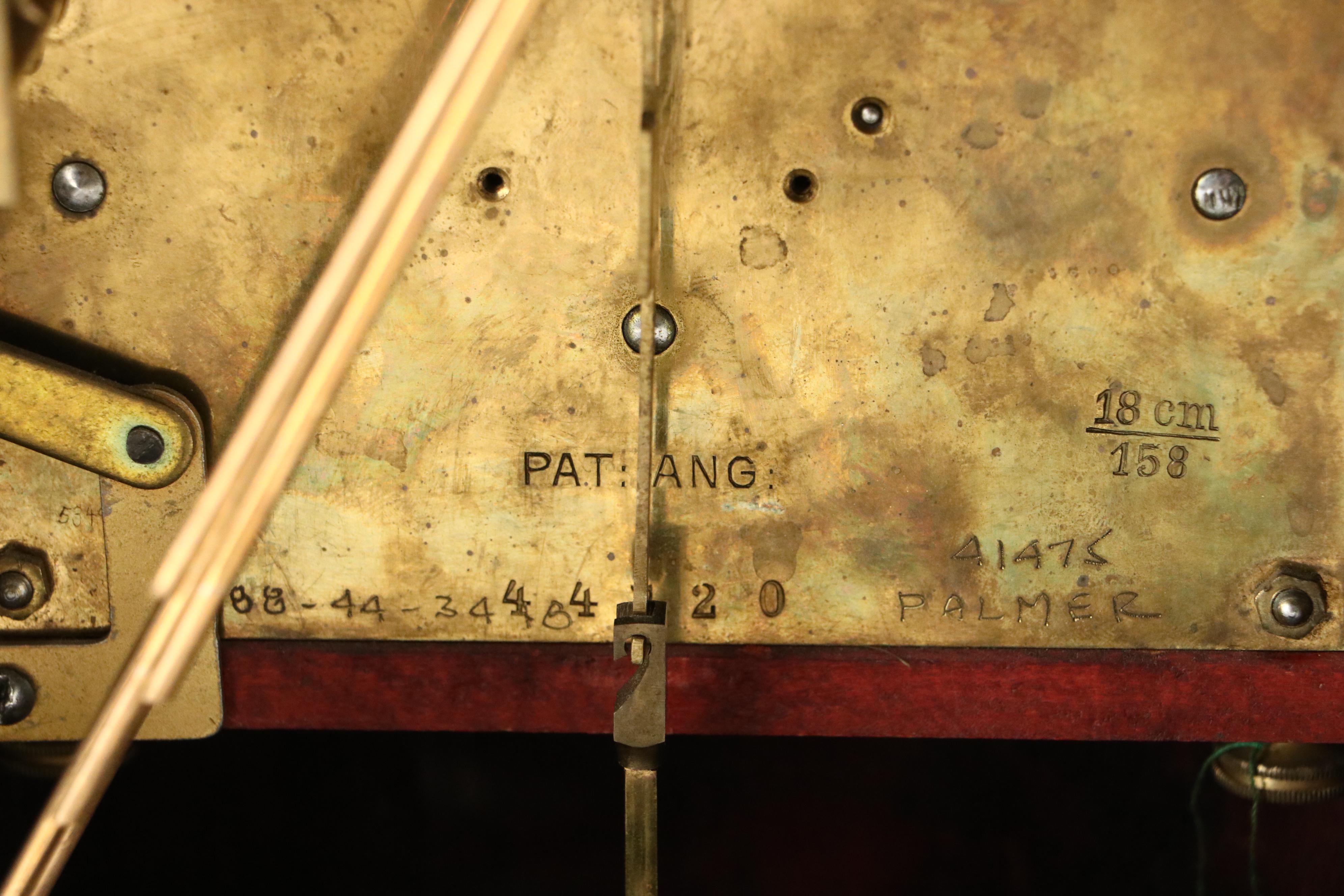 German Wooden Mantel Clock