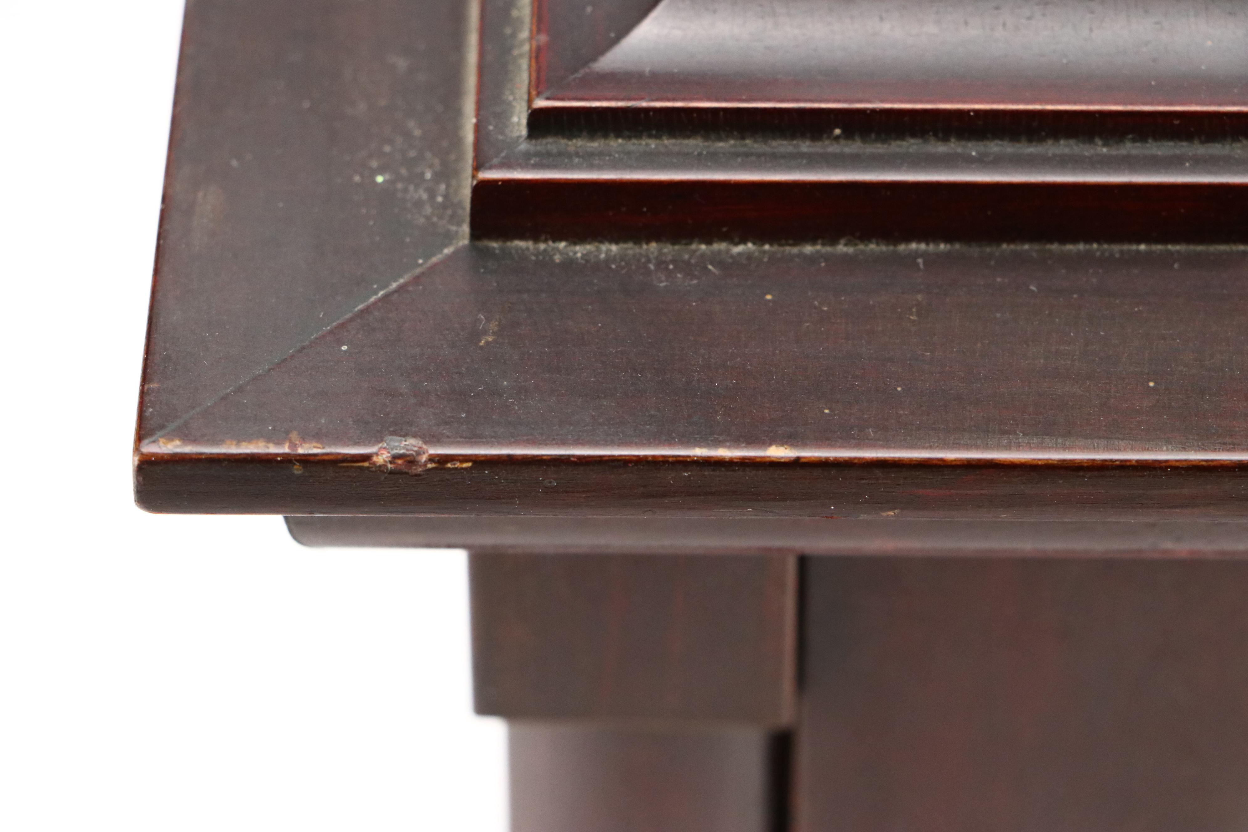 German Wooden Mantel Clock