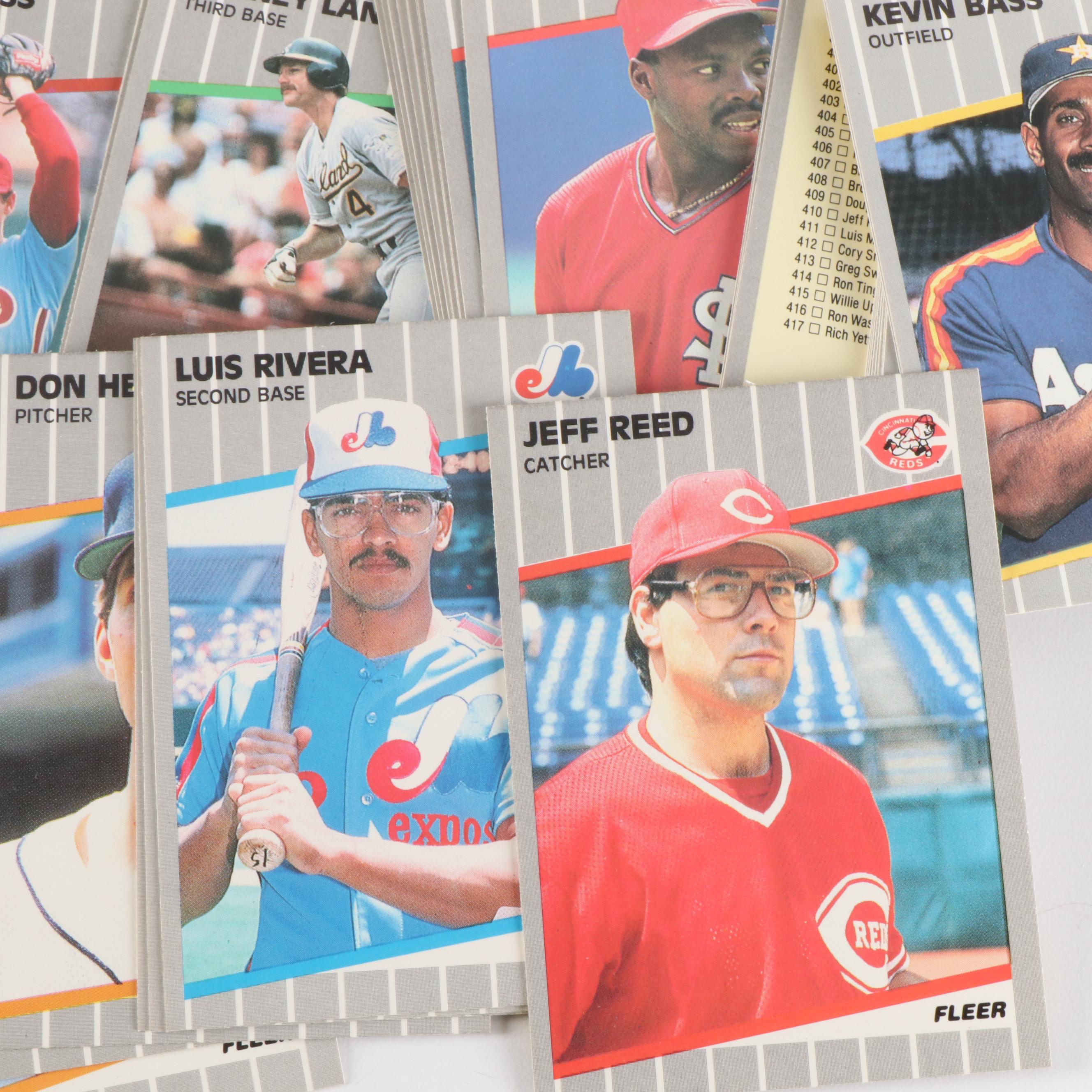 Seven Mint Condition Baseball Card Year Sets, 1988 to 1990, Over 4,800 Cards