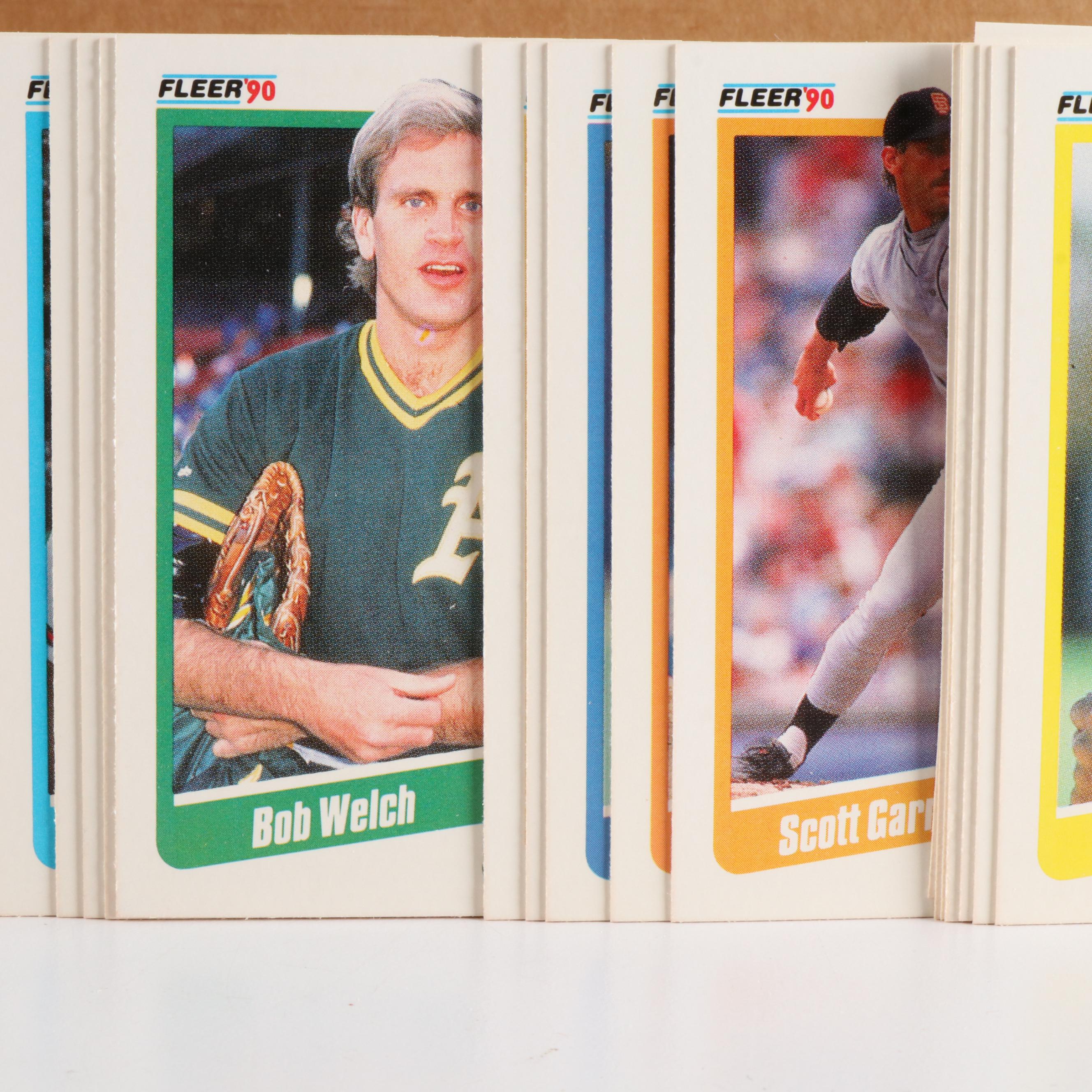 Seven Mint Condition Baseball Card Year Sets, 1988 to 1990, Over 4,800 Cards