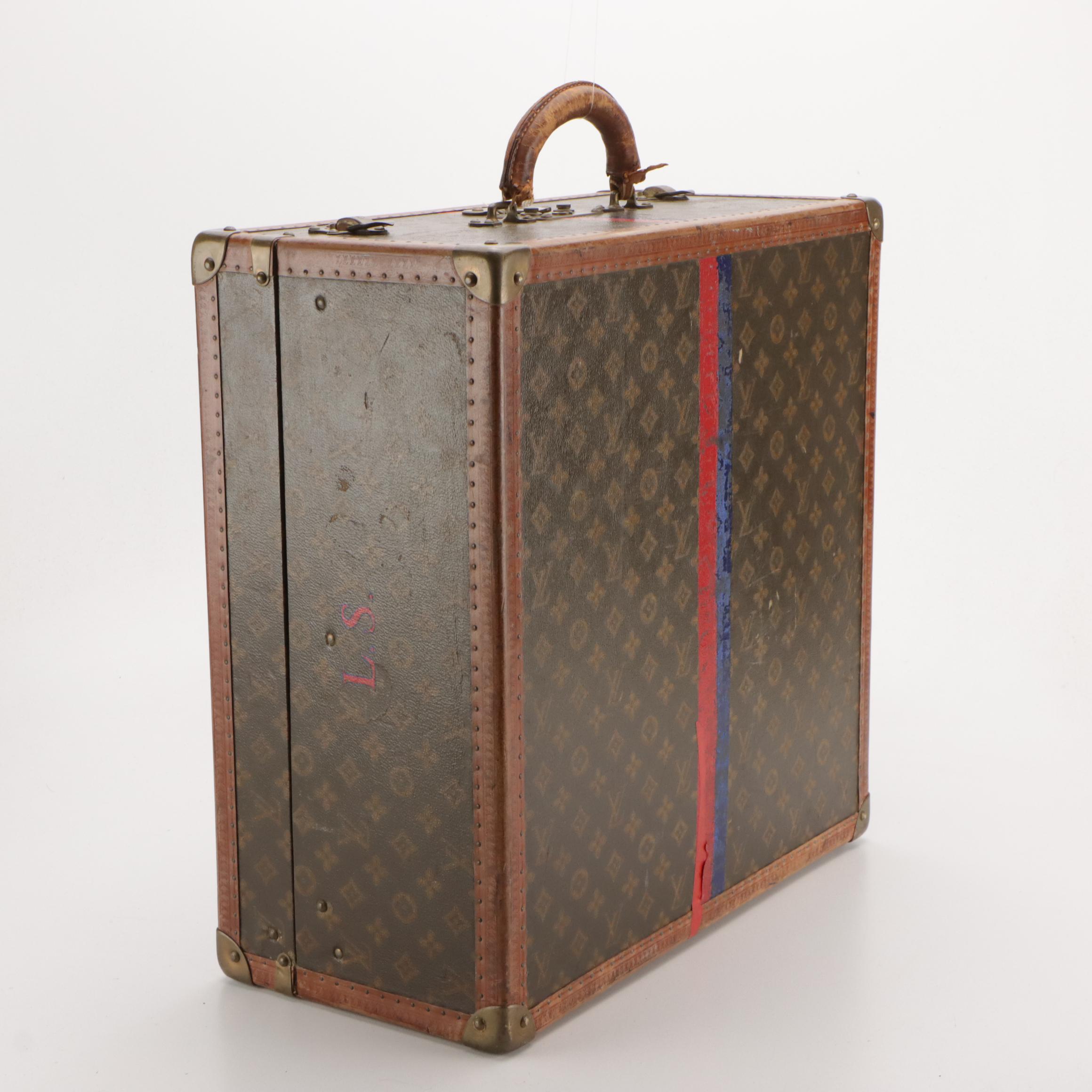 Louis Vuitton Suitcase/Cabin Trunk in Monogram Canvas, Mid-20th Century