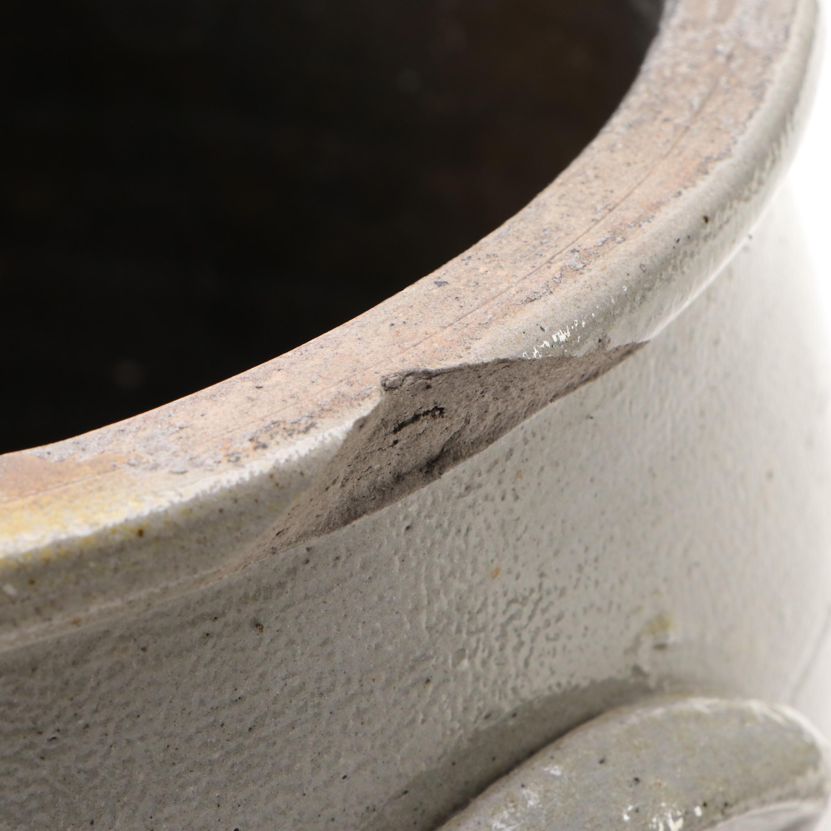 Primitive Two-Gallon Salt Glazed Stoneware Crock, 19th Century