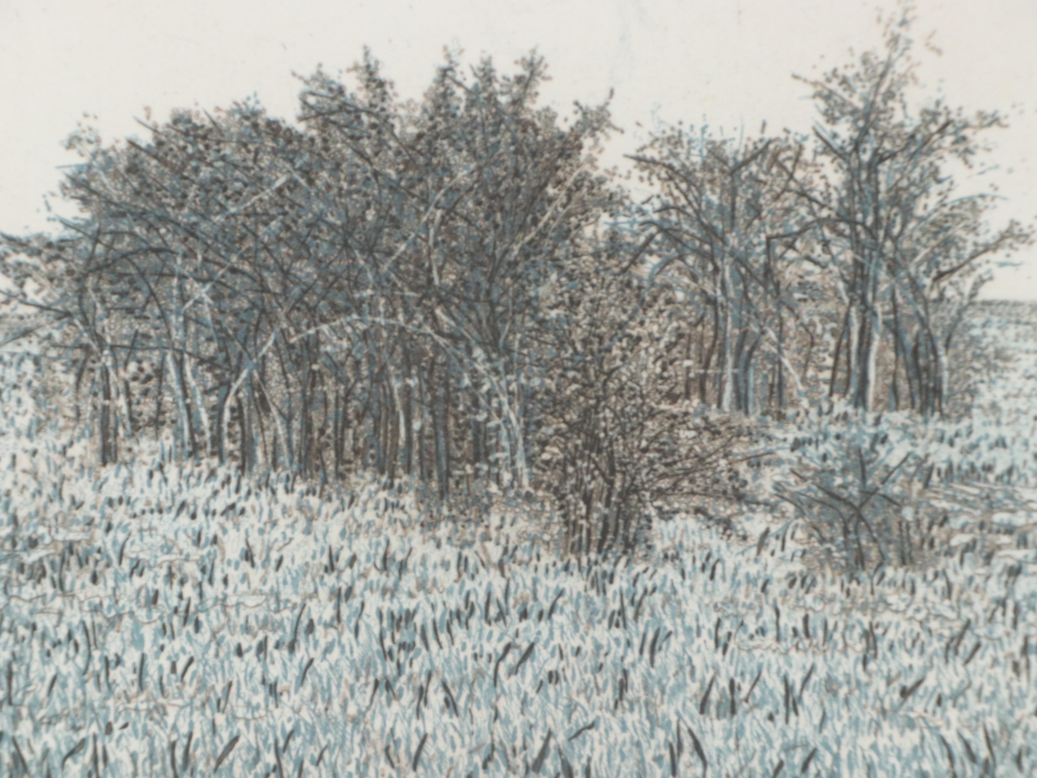 Peter Redeker Etchings "Landschaft 78 III d" and "Landschaft 78 III f", 1978