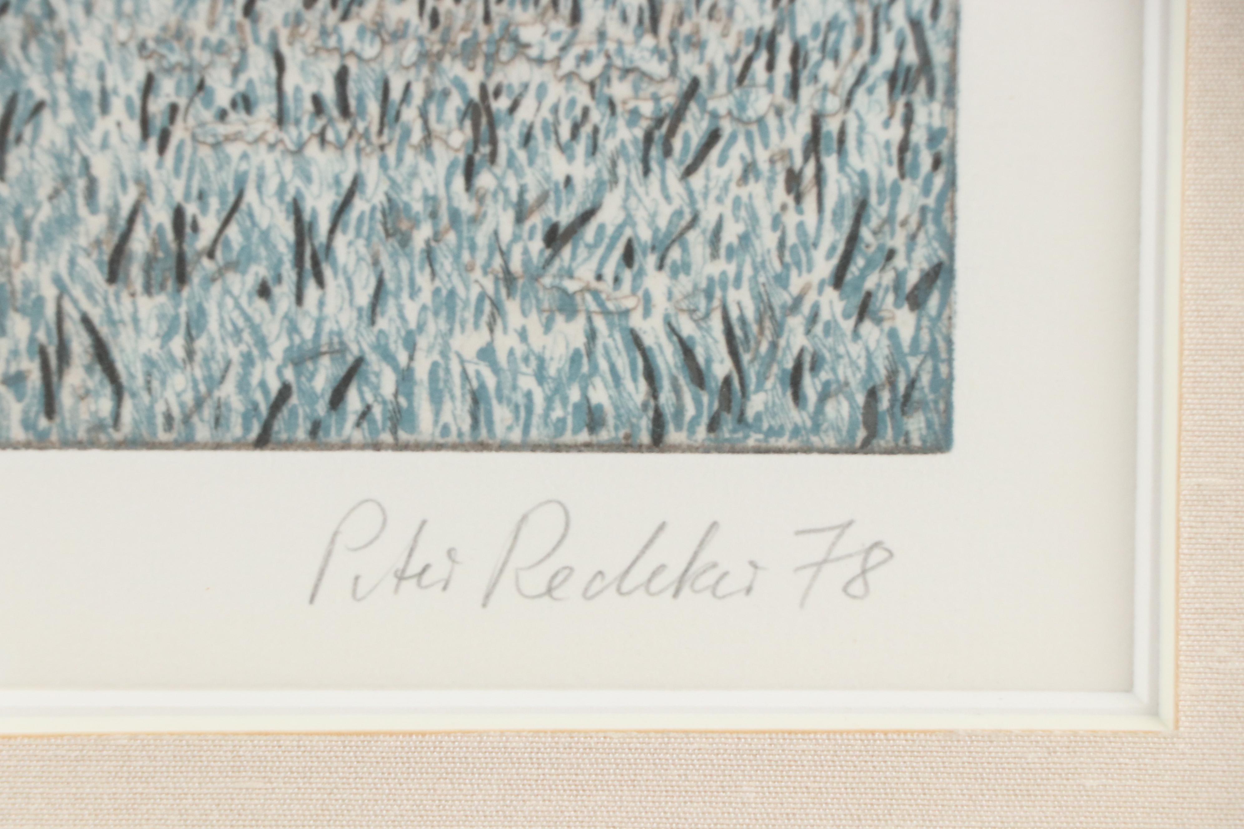 Peter Redeker Etchings "Landschaft 78 III d" and "Landschaft 78 III f", 1978