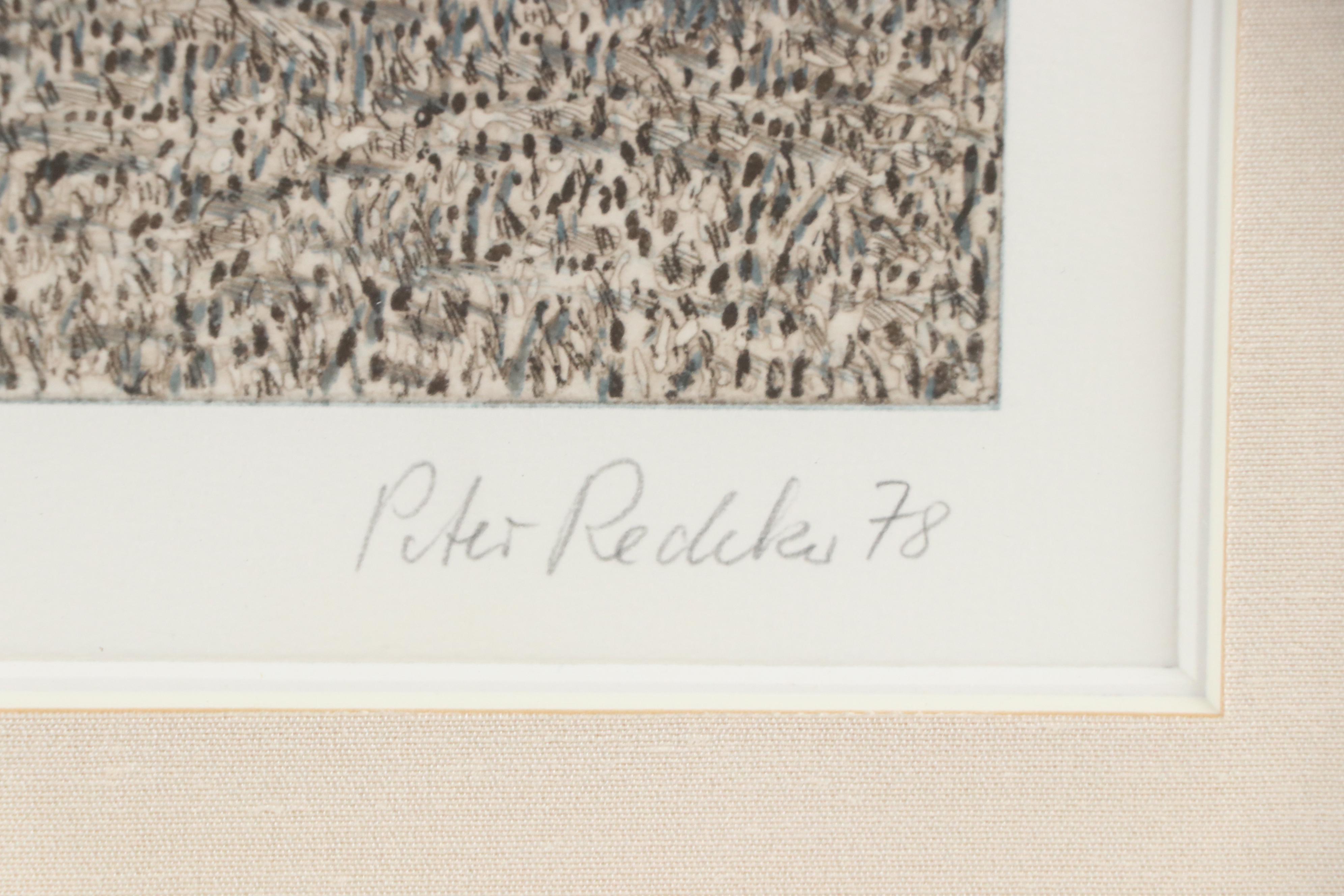 Peter Redeker Etchings "Landschaft 78 III d" and "Landschaft 78 III f", 1978