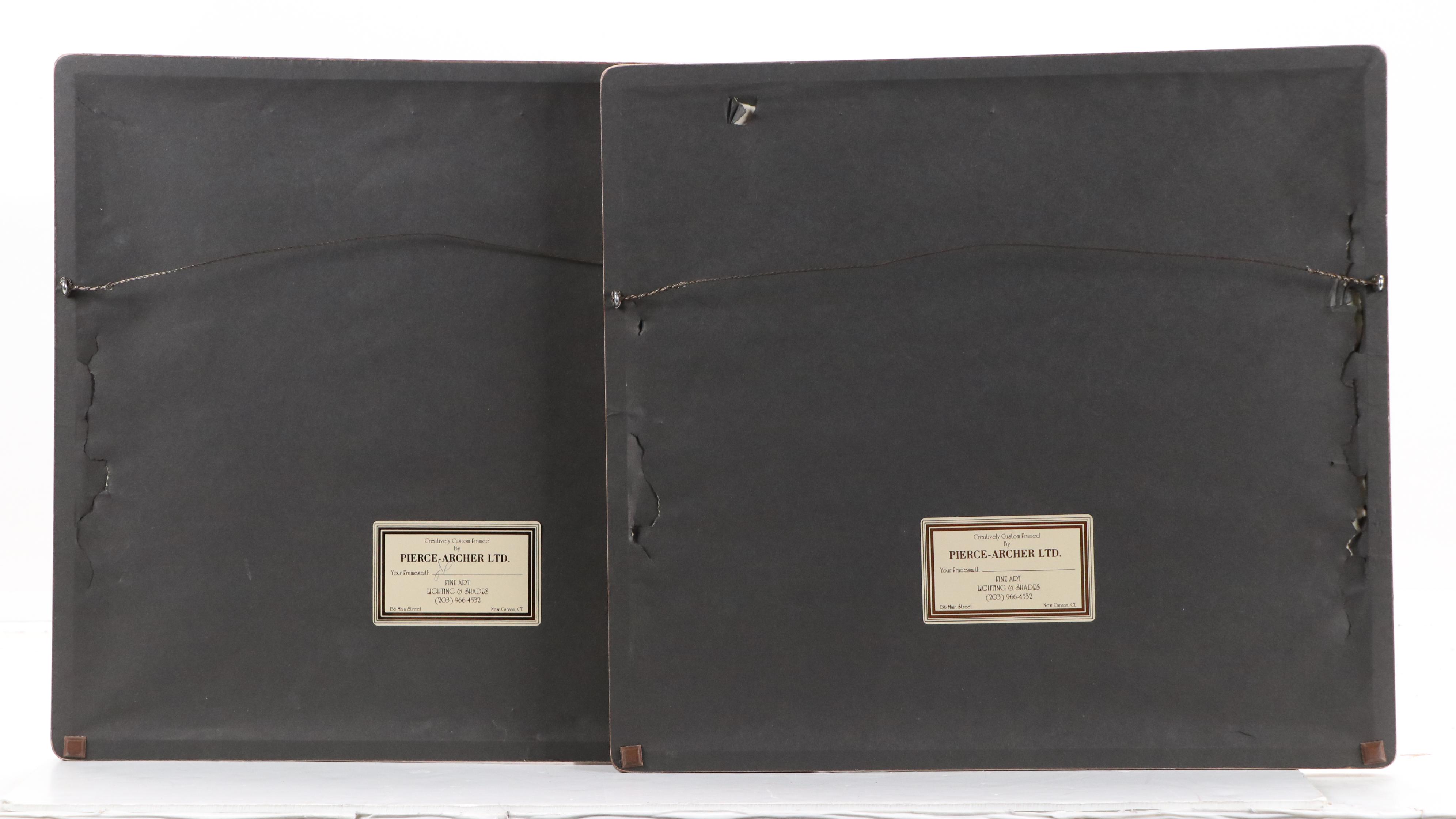 Peter Redeker Etchings "Landschaft 78 III d" and "Landschaft 78 III f", 1978