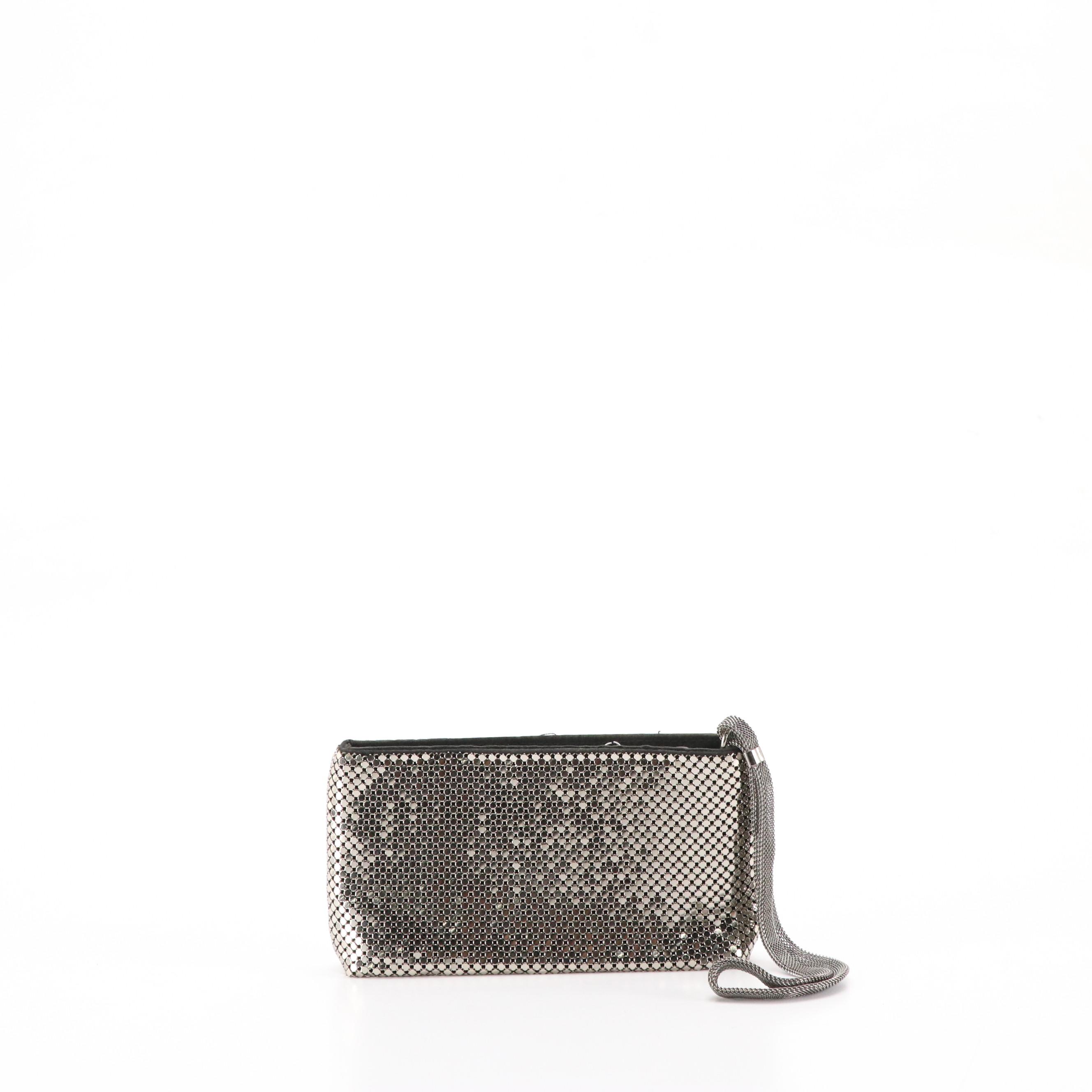 Whiting & Davis Metal Mesh Evening Zip Wristlets, Mini Bags and Pouches