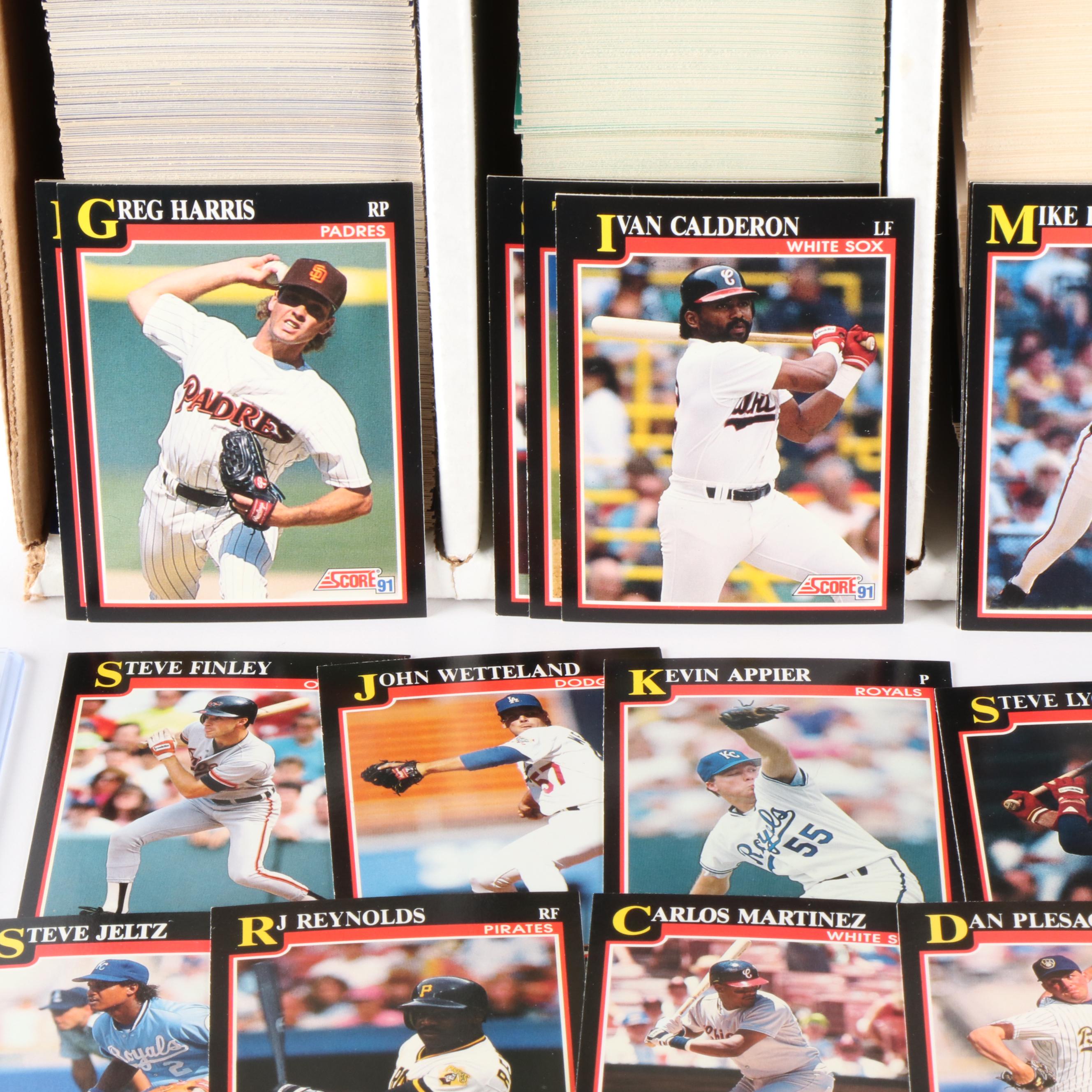 3,200 Mint Condition 1991 Score Cello Box Case Baseball Cards
