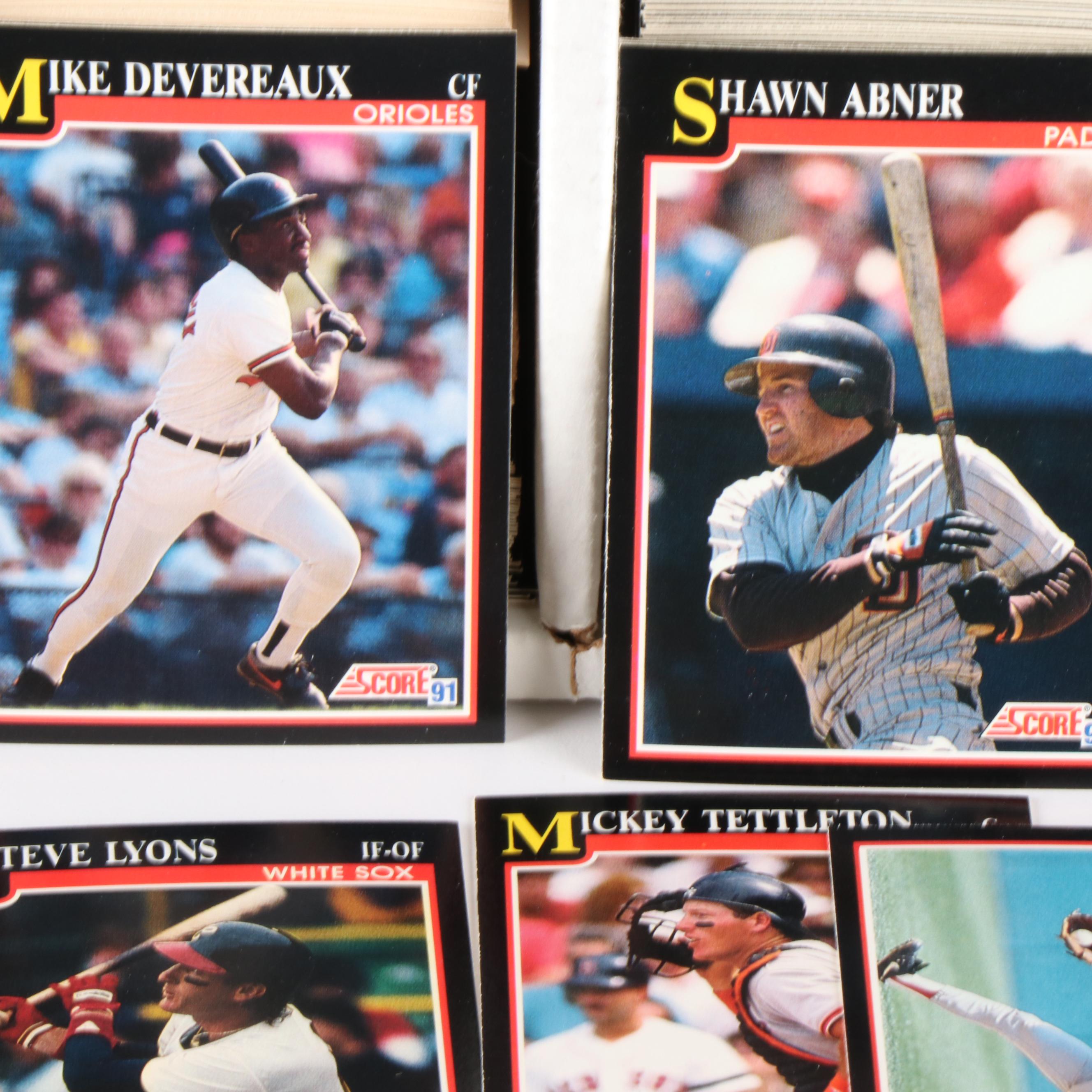 3,200 Mint Condition 1991 Score Cello Box Case Baseball Cards