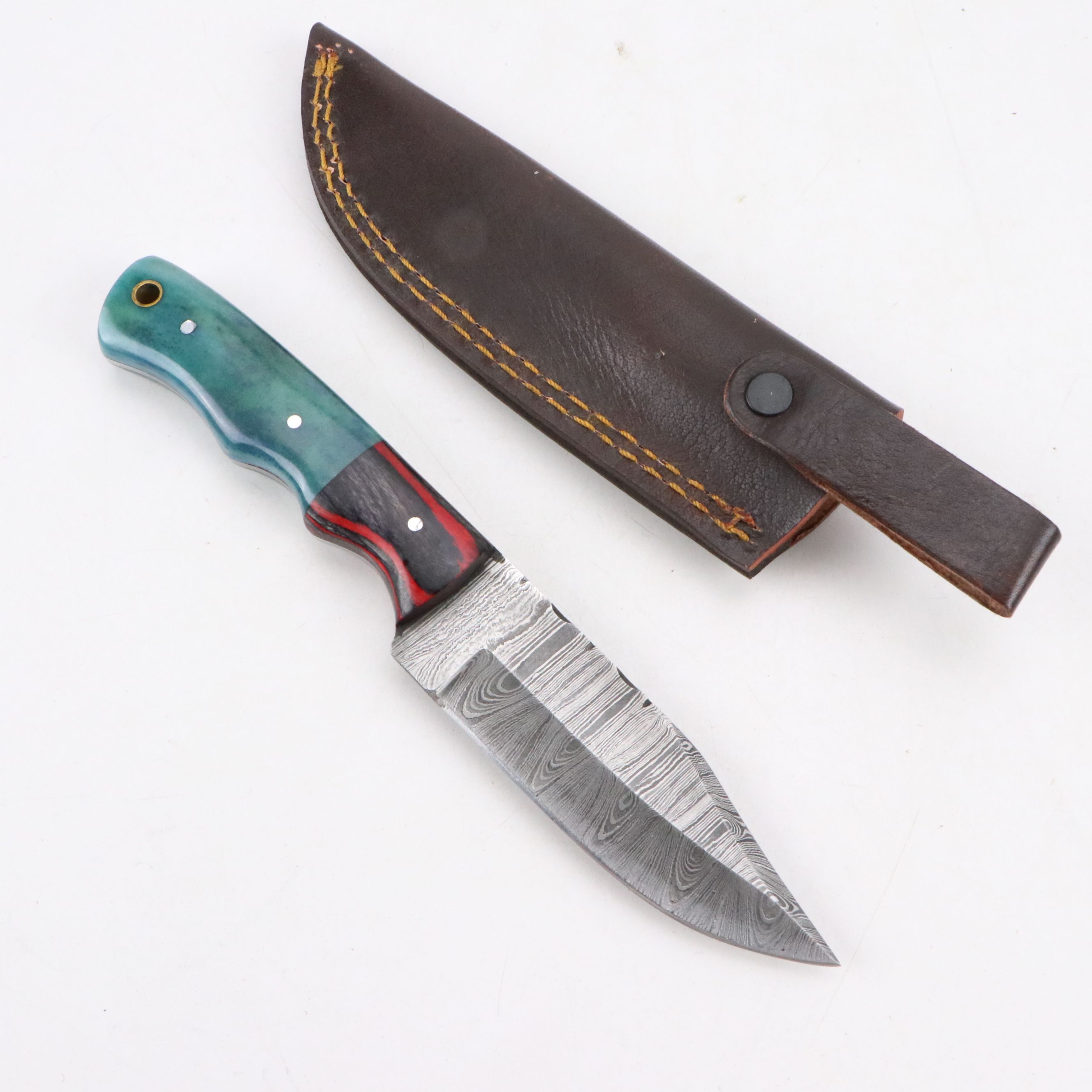 Damascus Steel Hunting Knives and Tantō Blade