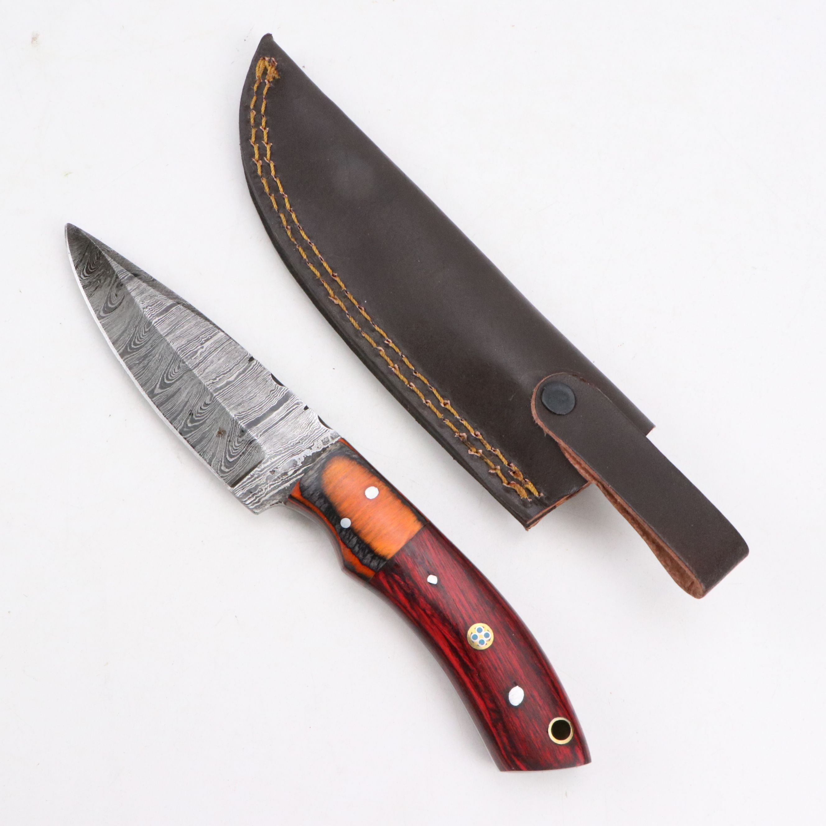 Damascus Steel Hunting Knives and Tantō Blade
