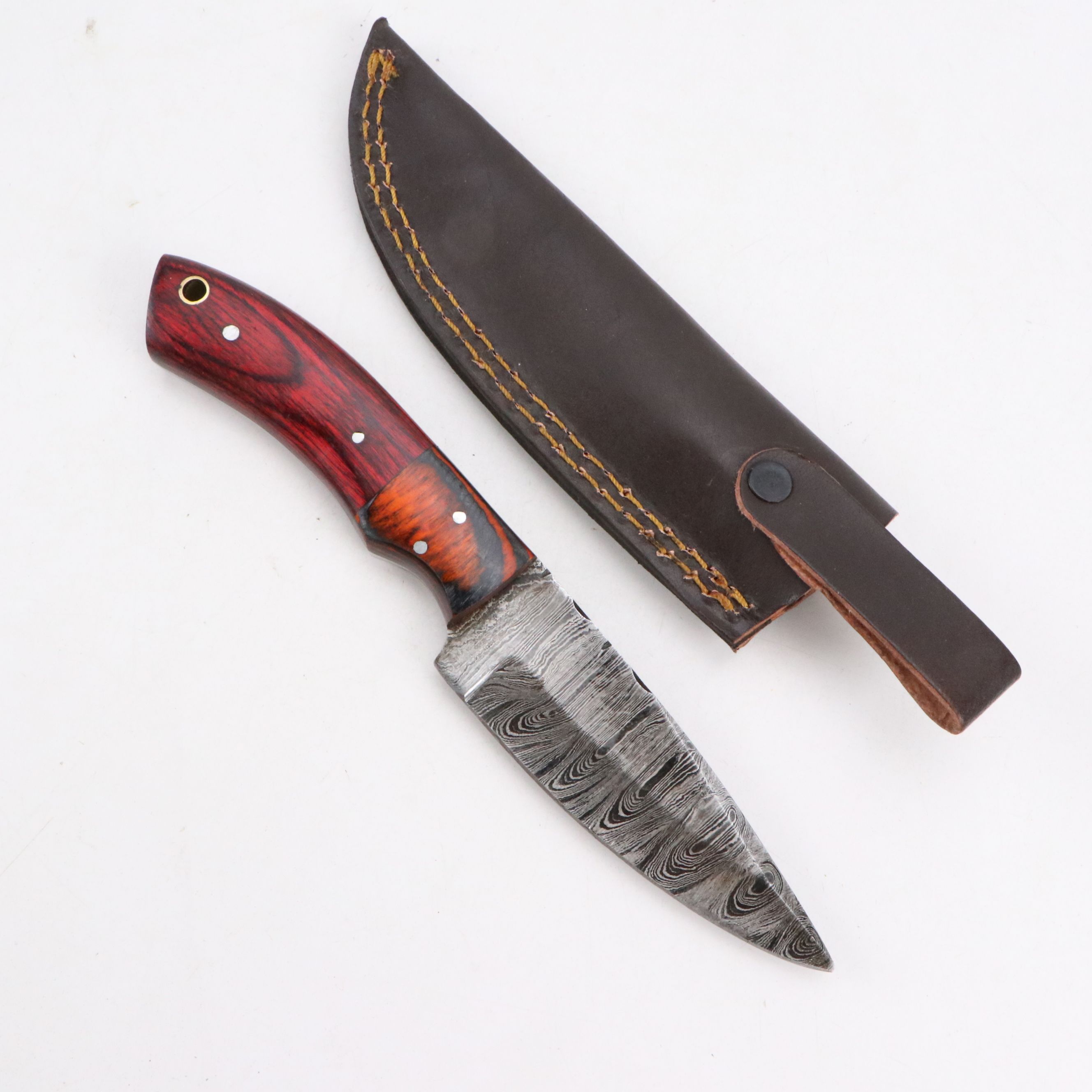 Damascus Steel Hunting Knives and Tantō Blade