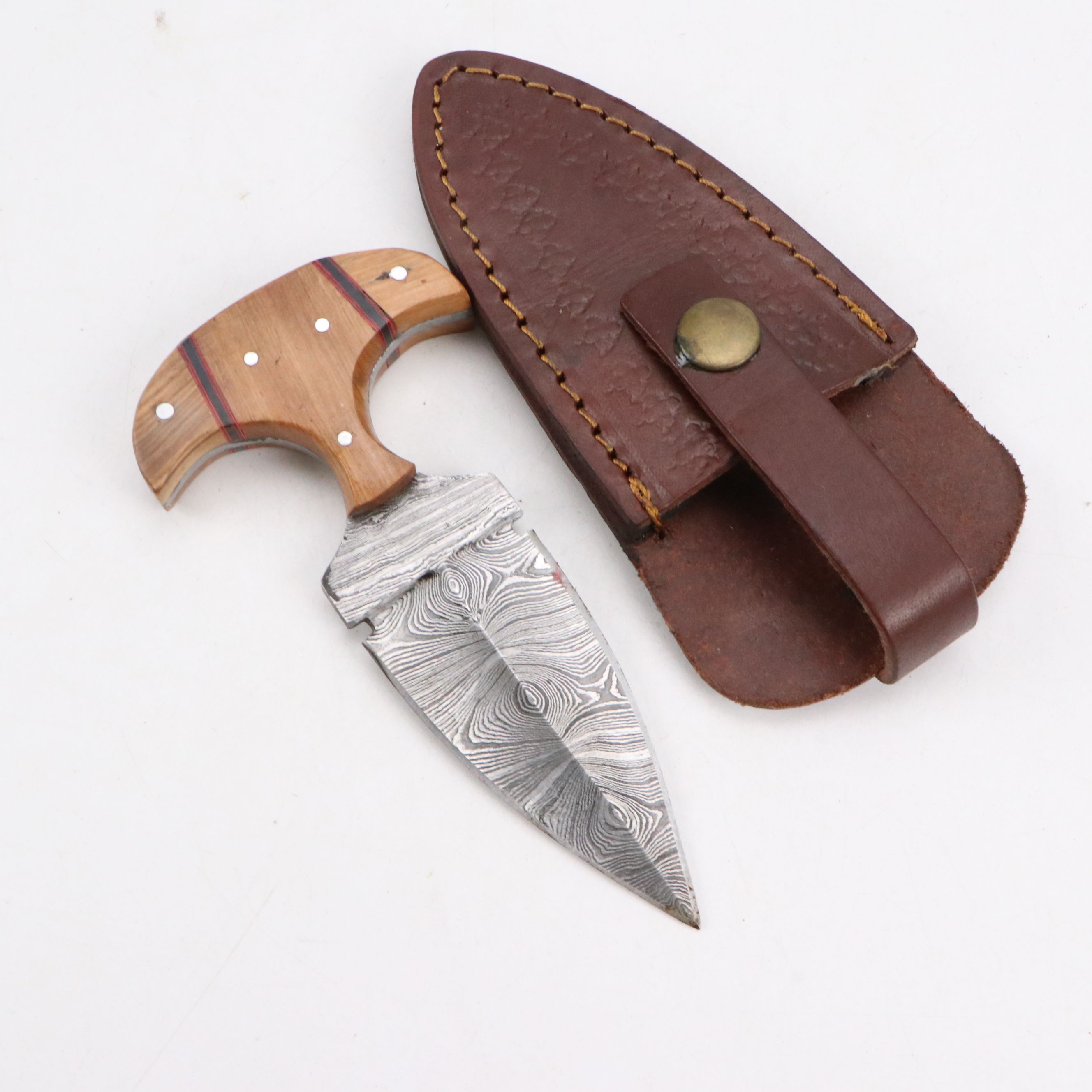 Damascus Steel Hunting Knives and Tantō Blade