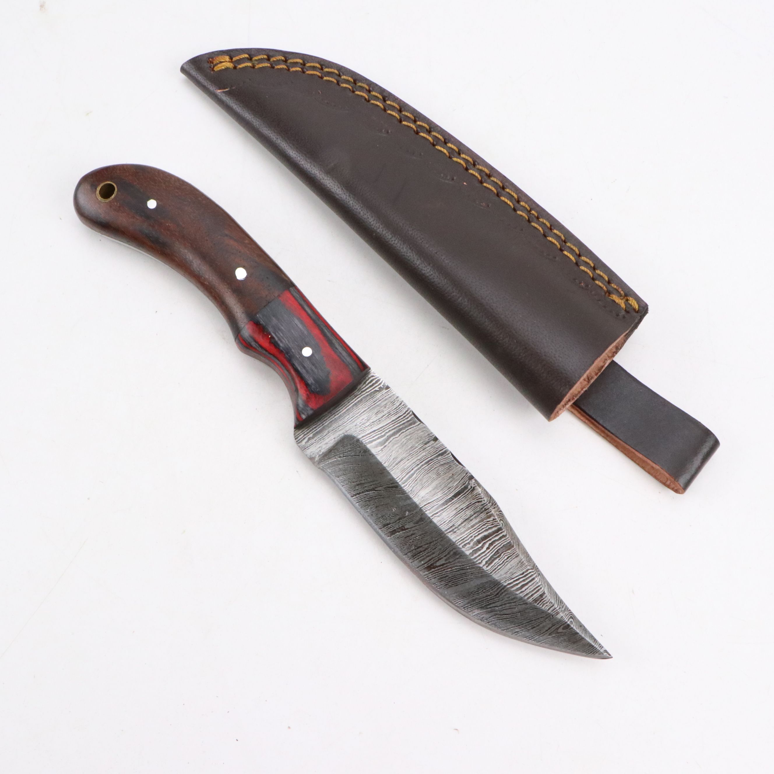 Damascus Steel Hunting Knives and Tantō Blade