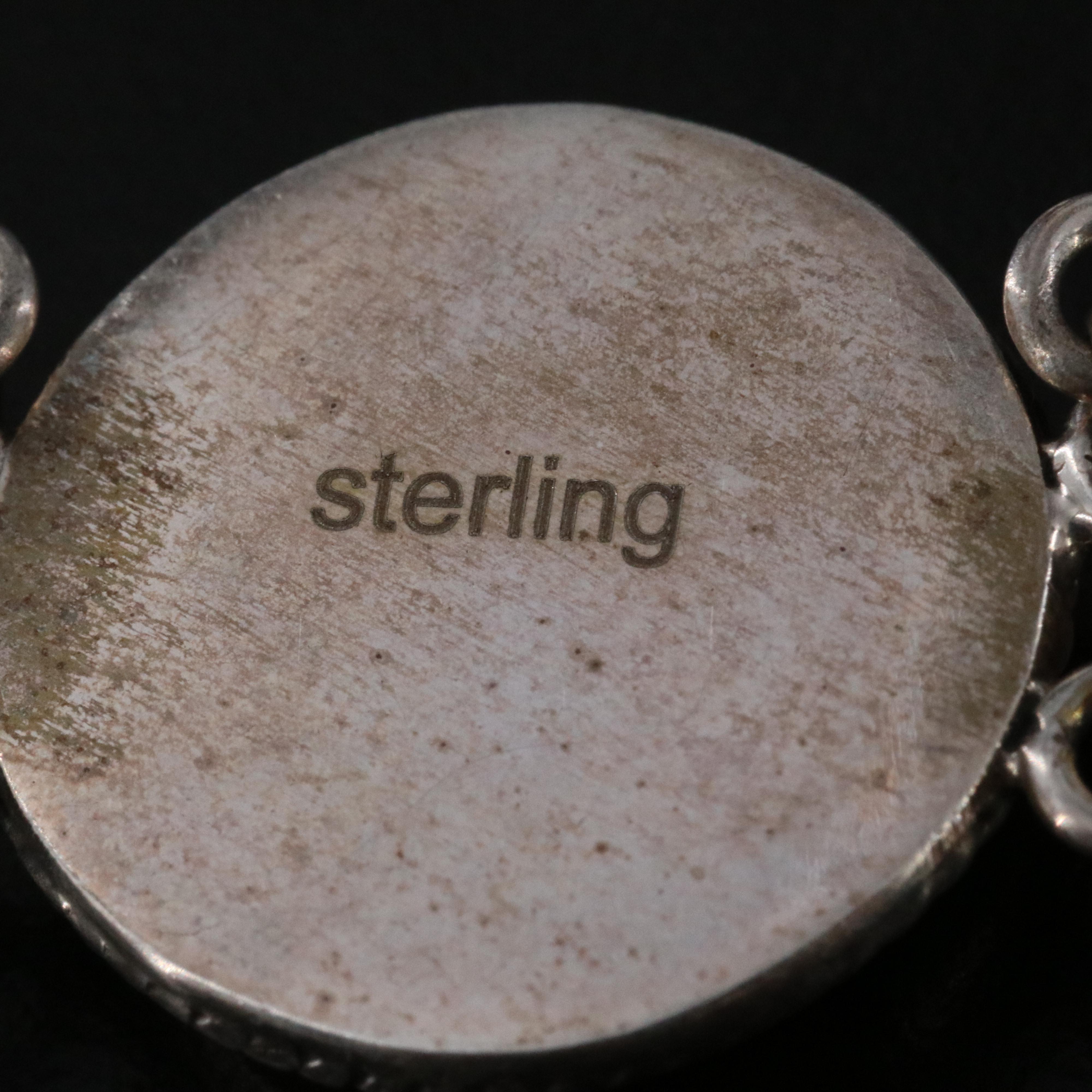 Southwestern Sterling Turquoise Belt and Gemstone Mosaic Necklace