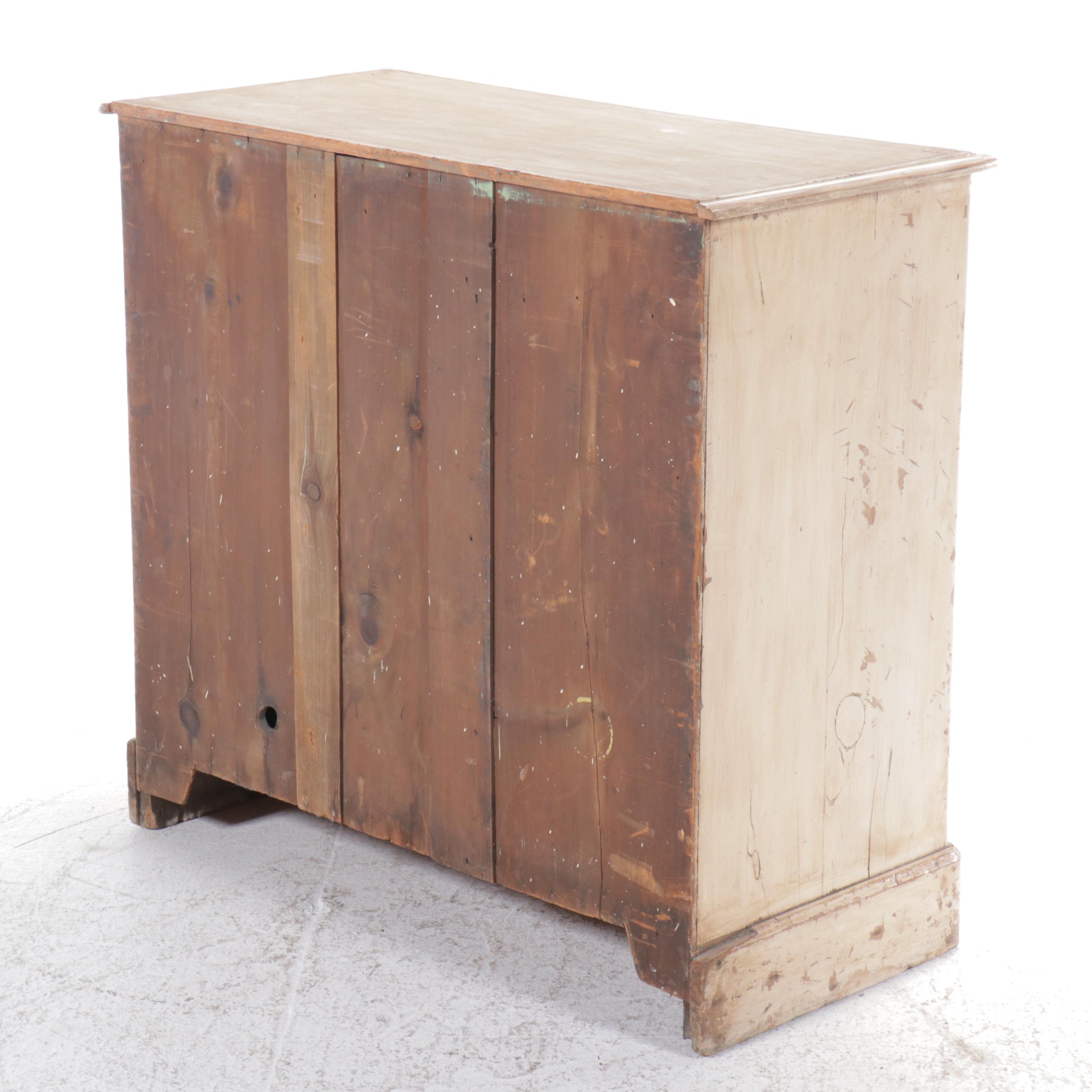 Gustavian Style Painted Wood Chest of Drawers