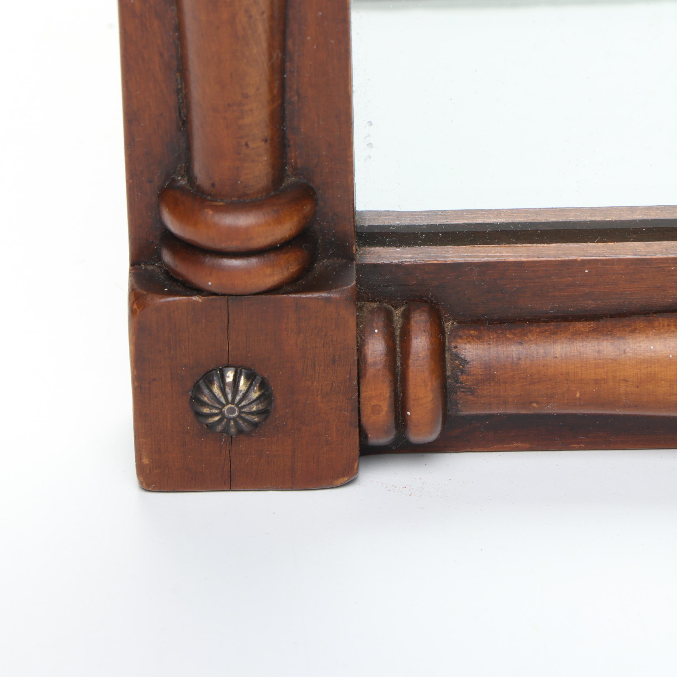 American Empire Style Trumeau with Currier & Ives "New England Winter Scene"